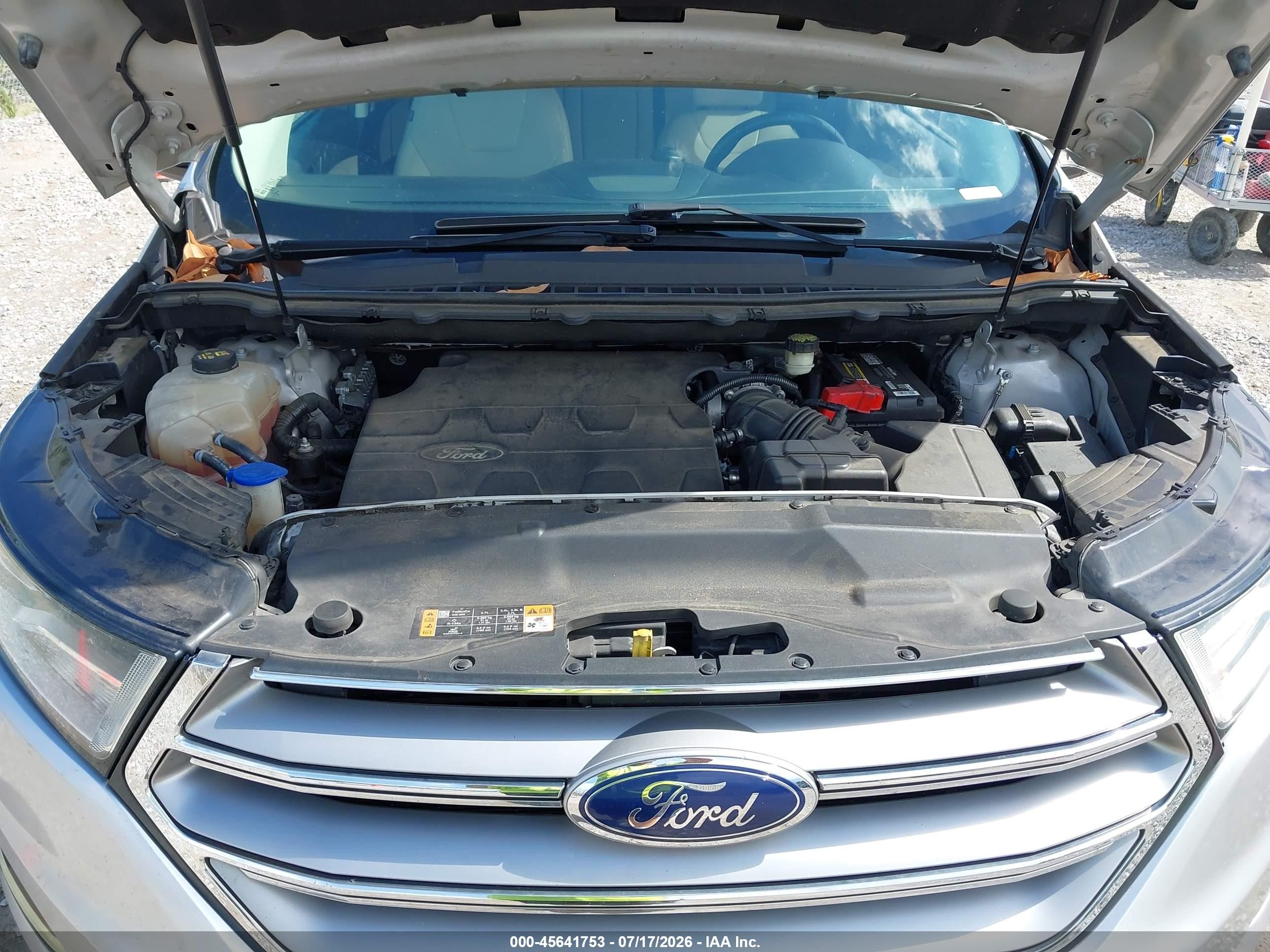 2015 Ford Edge Titanium Silver vin: 2FMTK3K86FBC09306