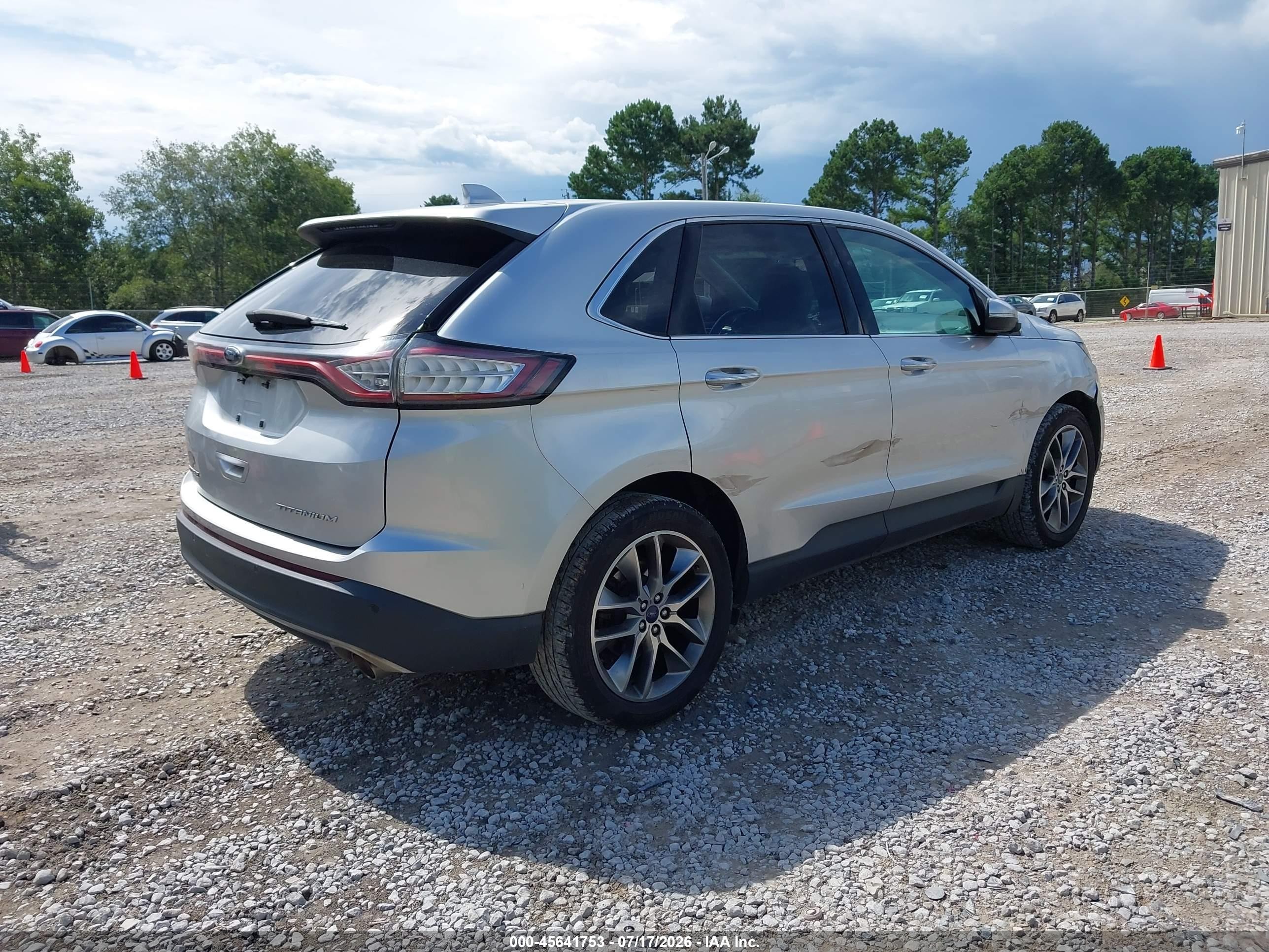 2015 Ford Edge Titanium Silver vin: 2FMTK3K86FBC09306
