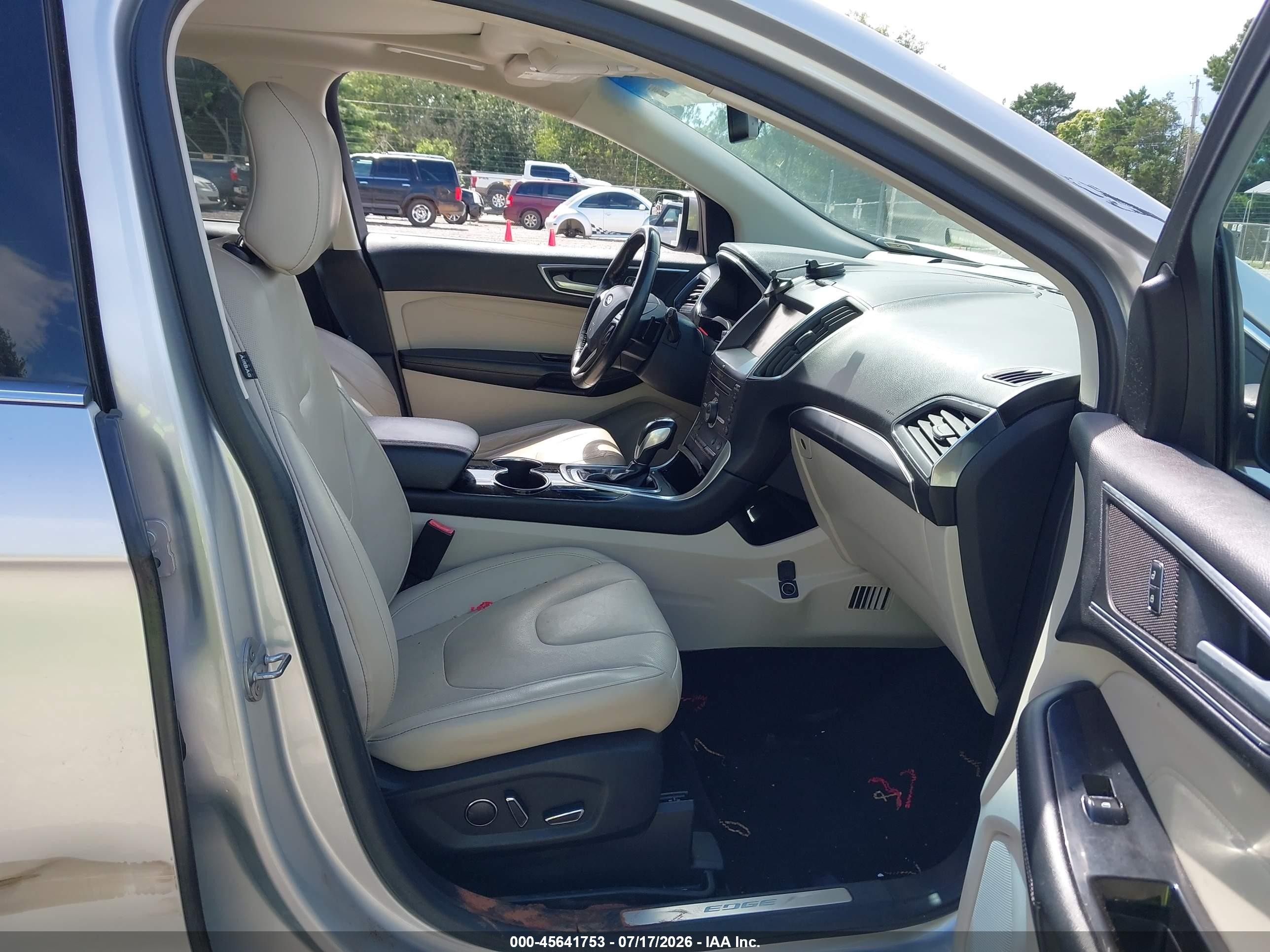 2015 Ford Edge Titanium Silver vin: 2FMTK3K86FBC09306