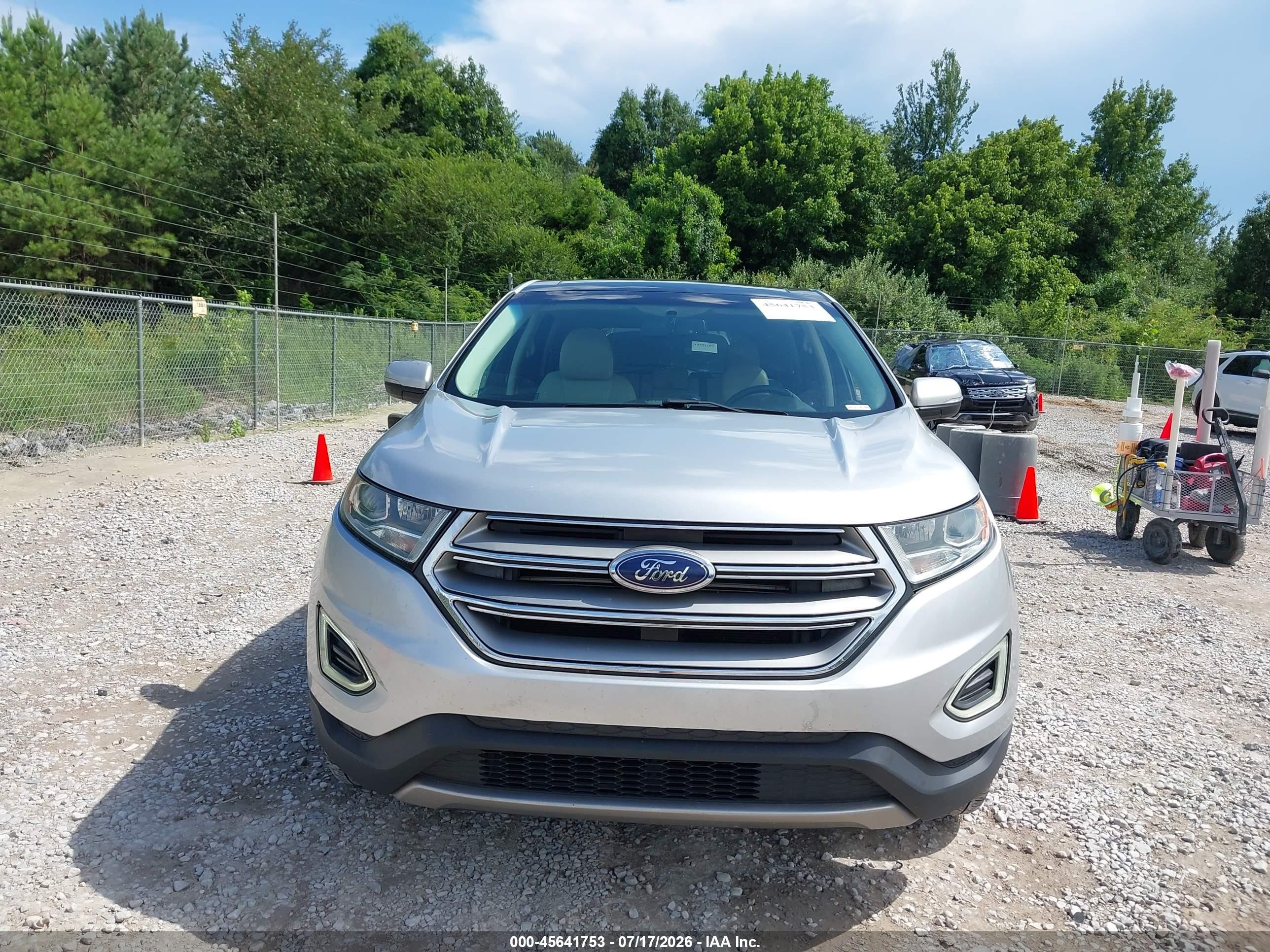 2015 Ford Edge Titanium Silver vin: 2FMTK3K86FBC09306