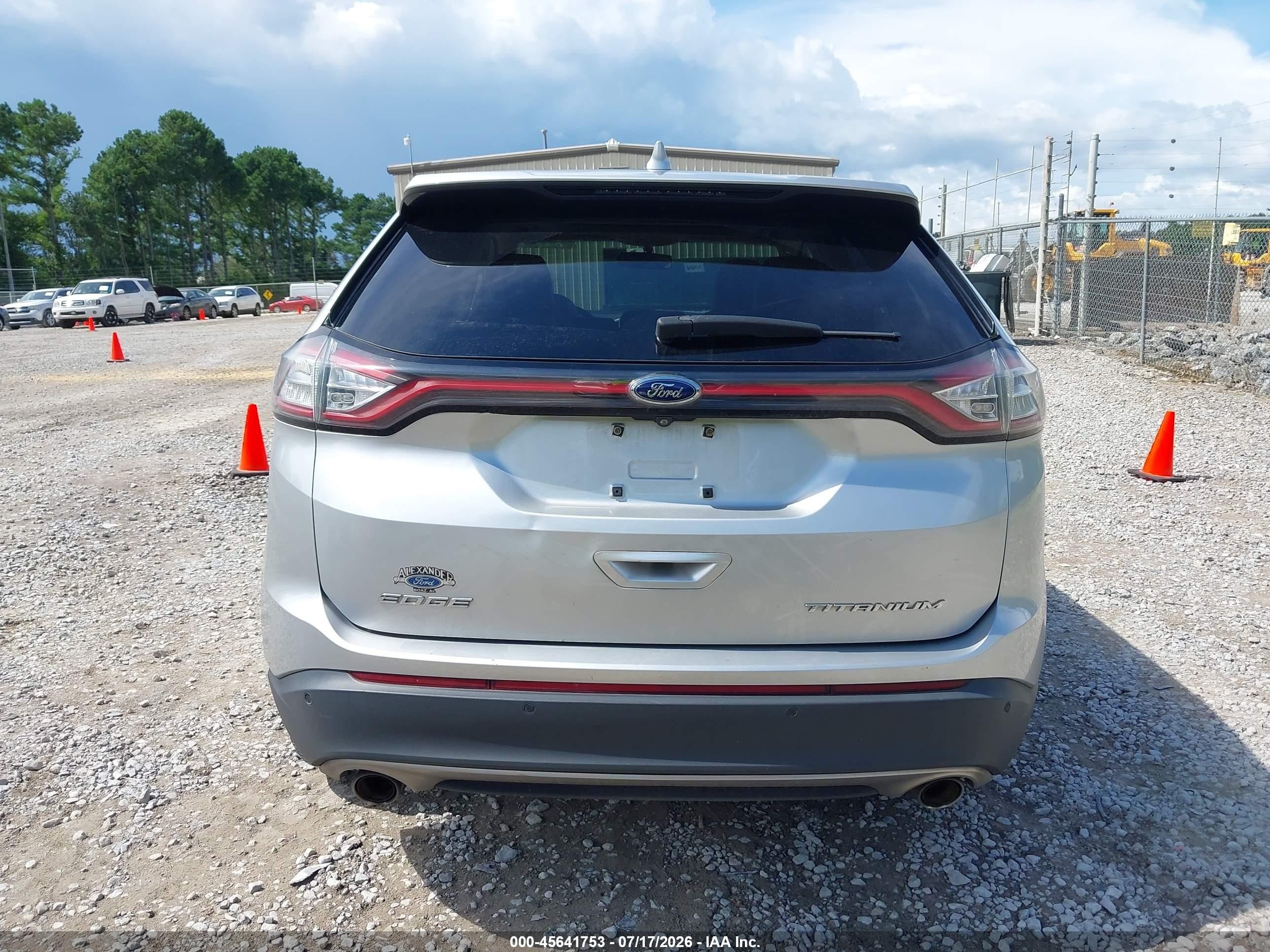 2015 Ford Edge Titanium Silver vin: 2FMTK3K86FBC09306