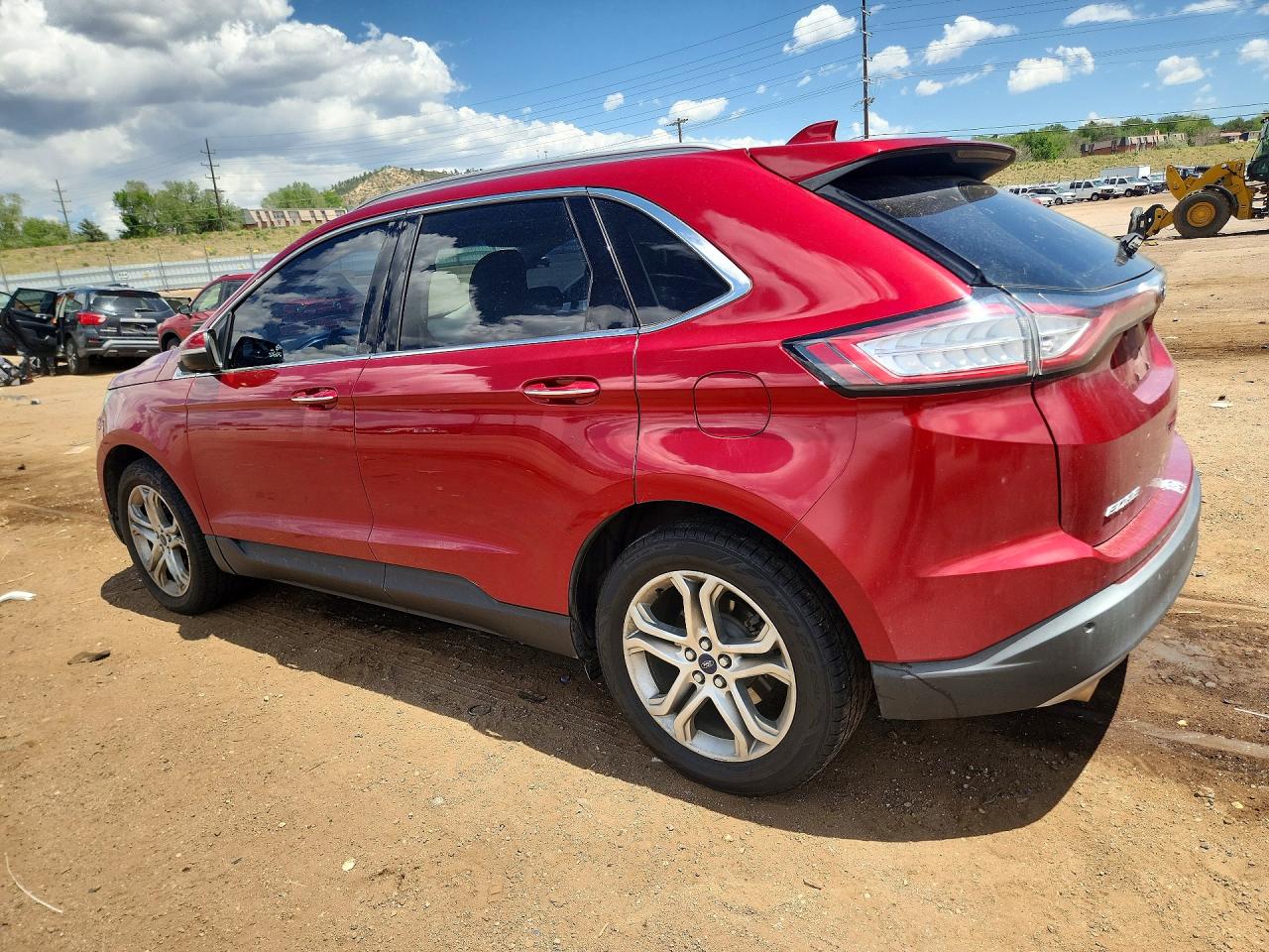 2015 Ford Edge Titanium Maroon vin: 2FMTK3K88FBC39147