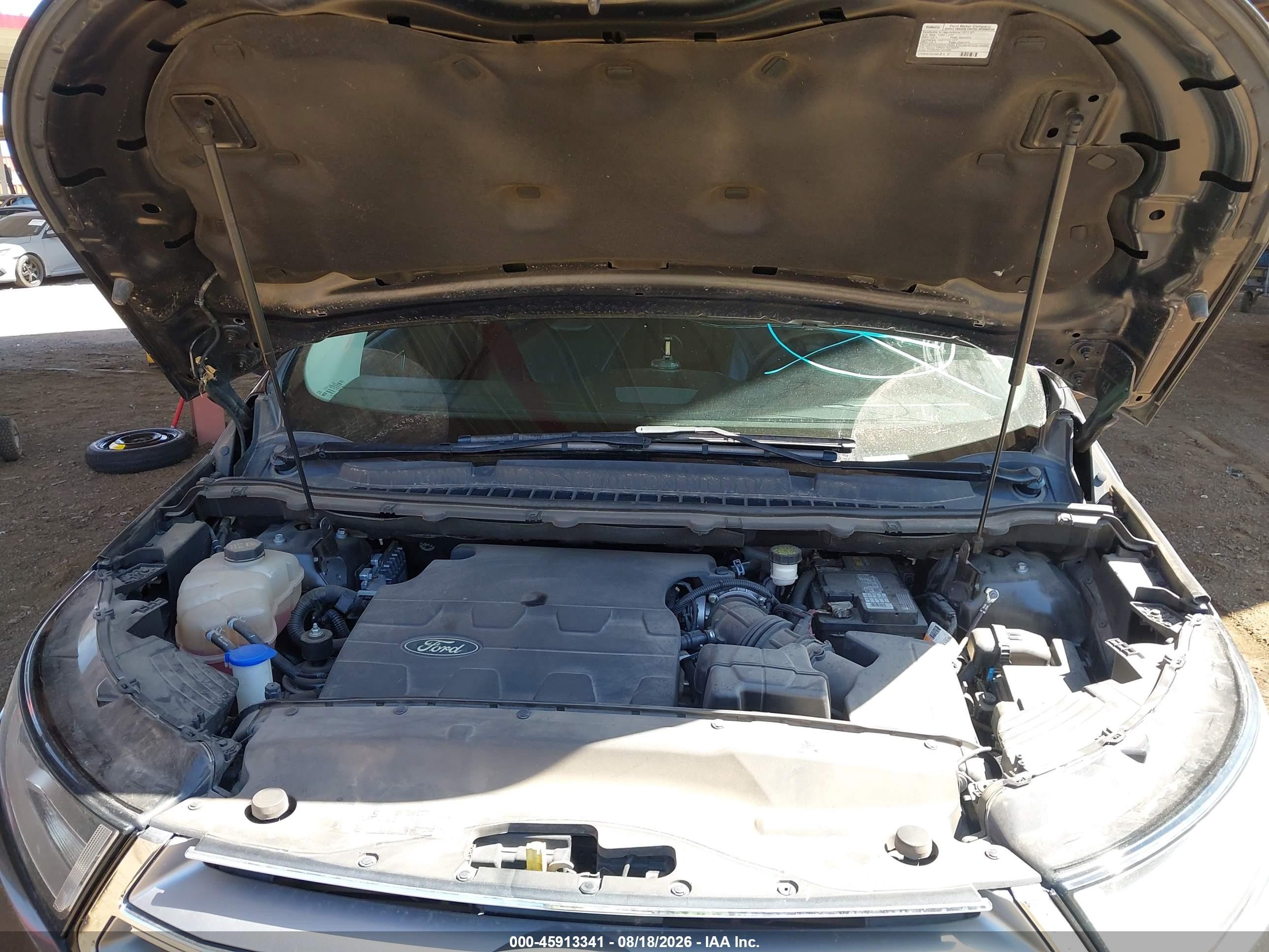 2015 Ford Edge Titanium Серый vin: 2FMTK3K88FBC40265