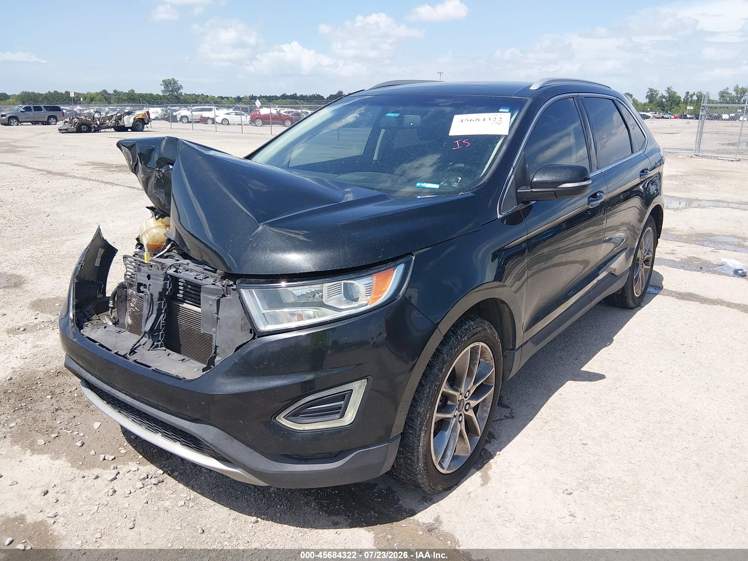2015 Ford Edge Titanium Black vin: 2FMTK3K89FBB19518