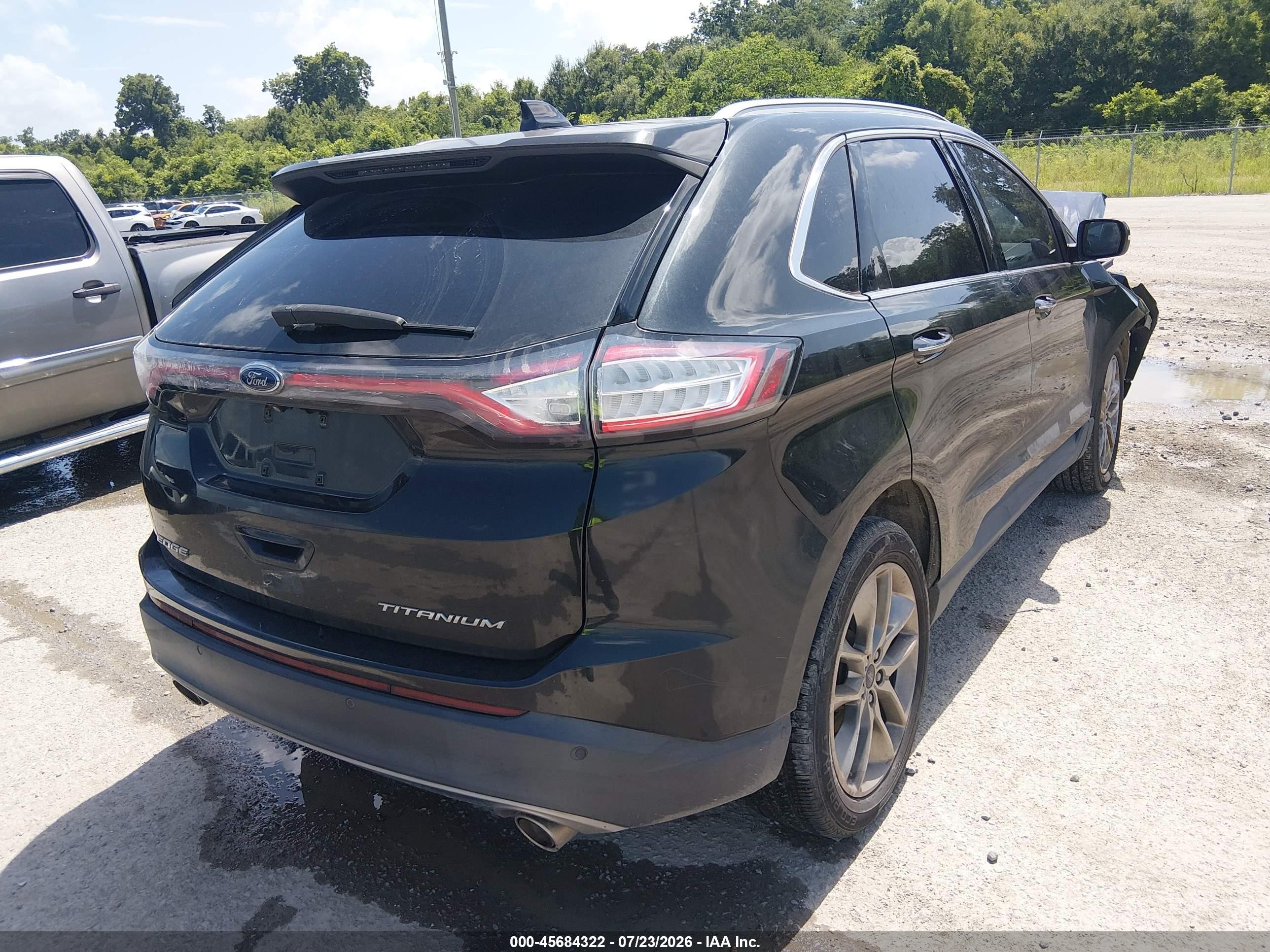 2015 Ford Edge Titanium Black vin: 2FMTK3K89FBB19518