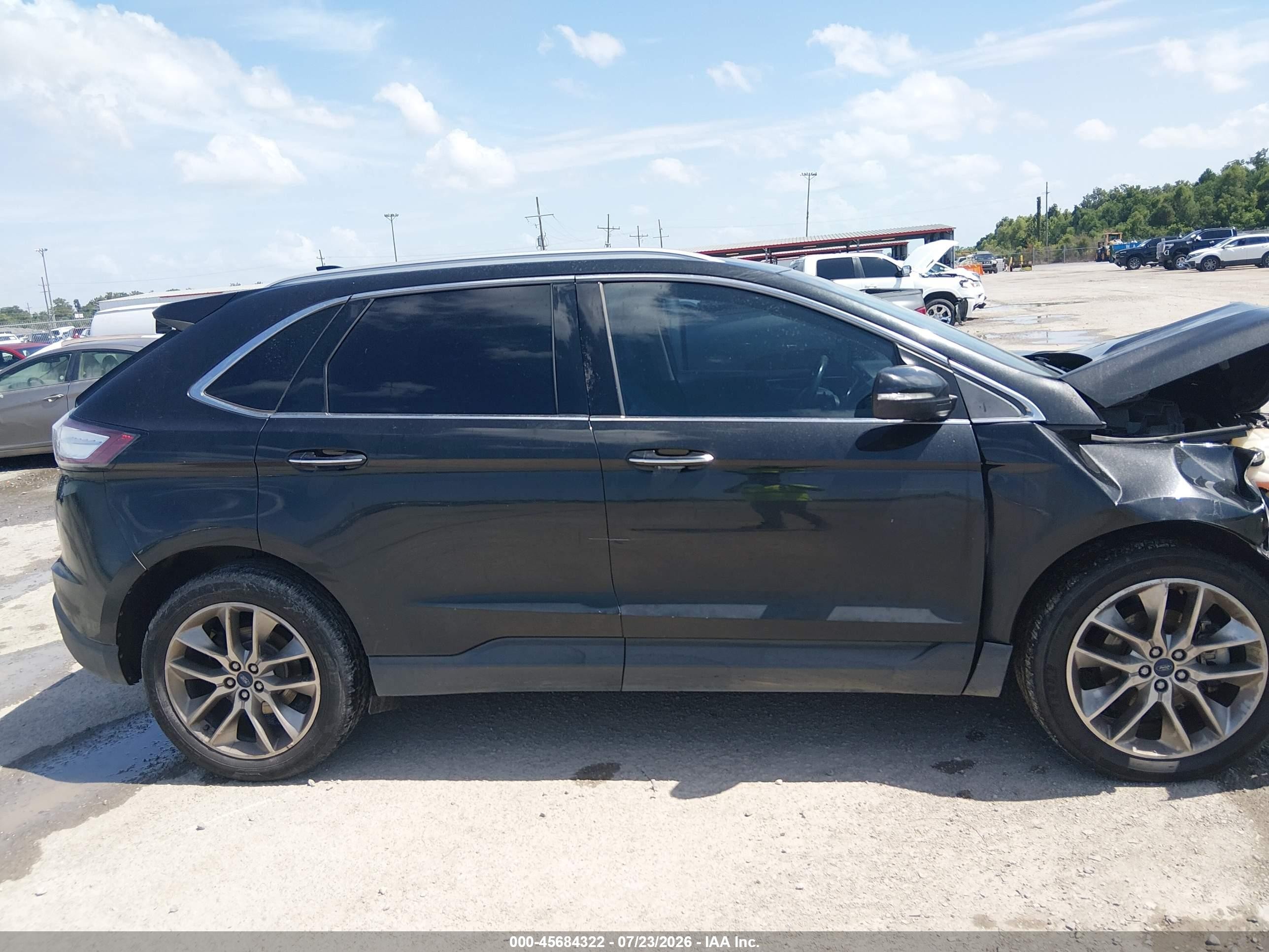 2015 Ford Edge Titanium Black vin: 2FMTK3K89FBB19518