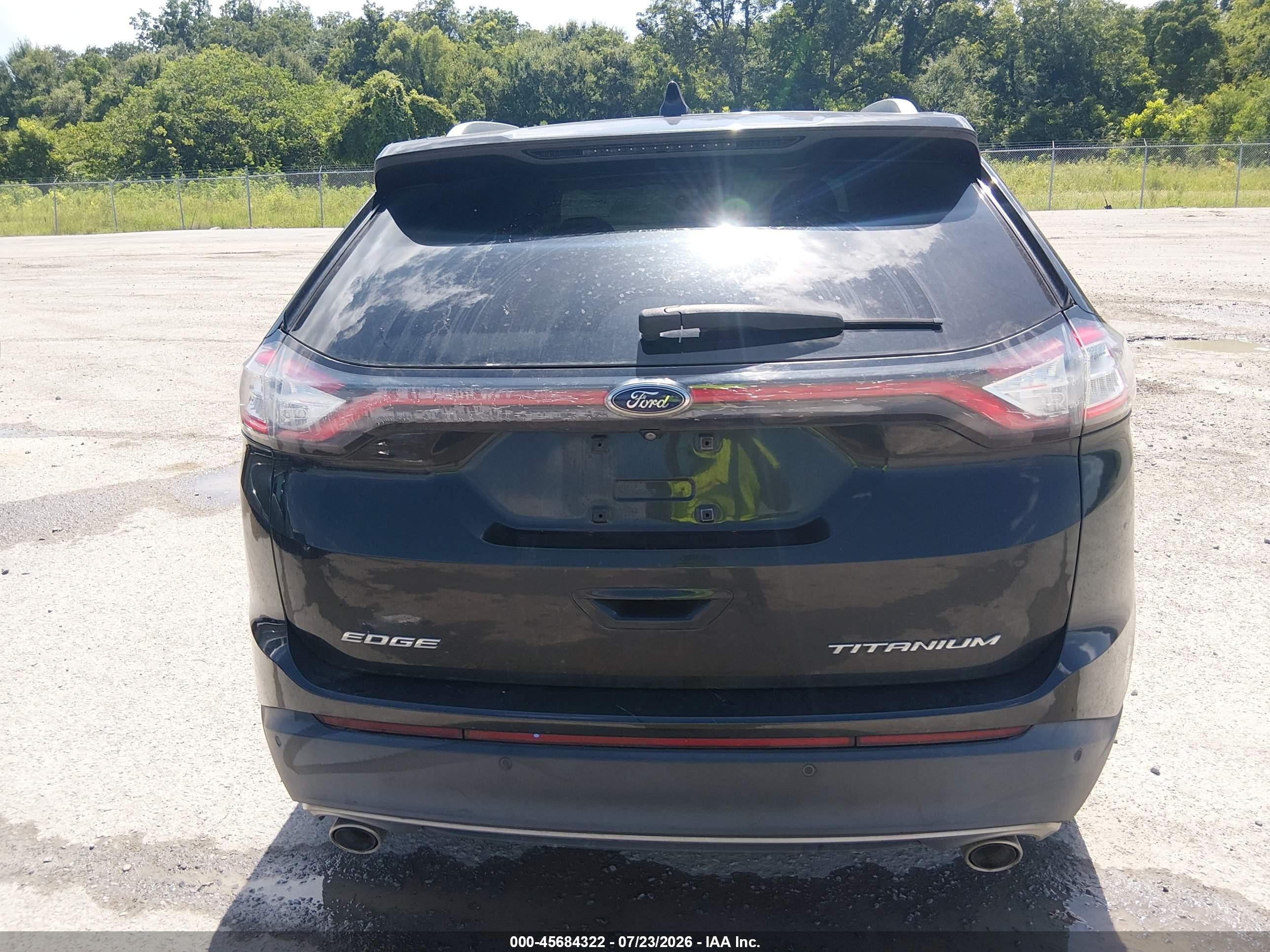 2015 Ford Edge Titanium Black vin: 2FMTK3K89FBB19518