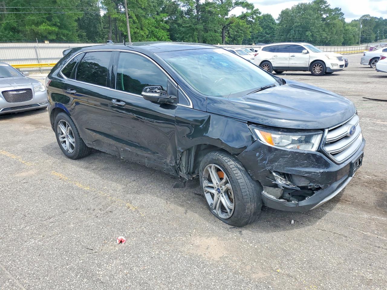 2015 Ford Edge Titanium Black vin: 2FMTK3K8XFBB09645