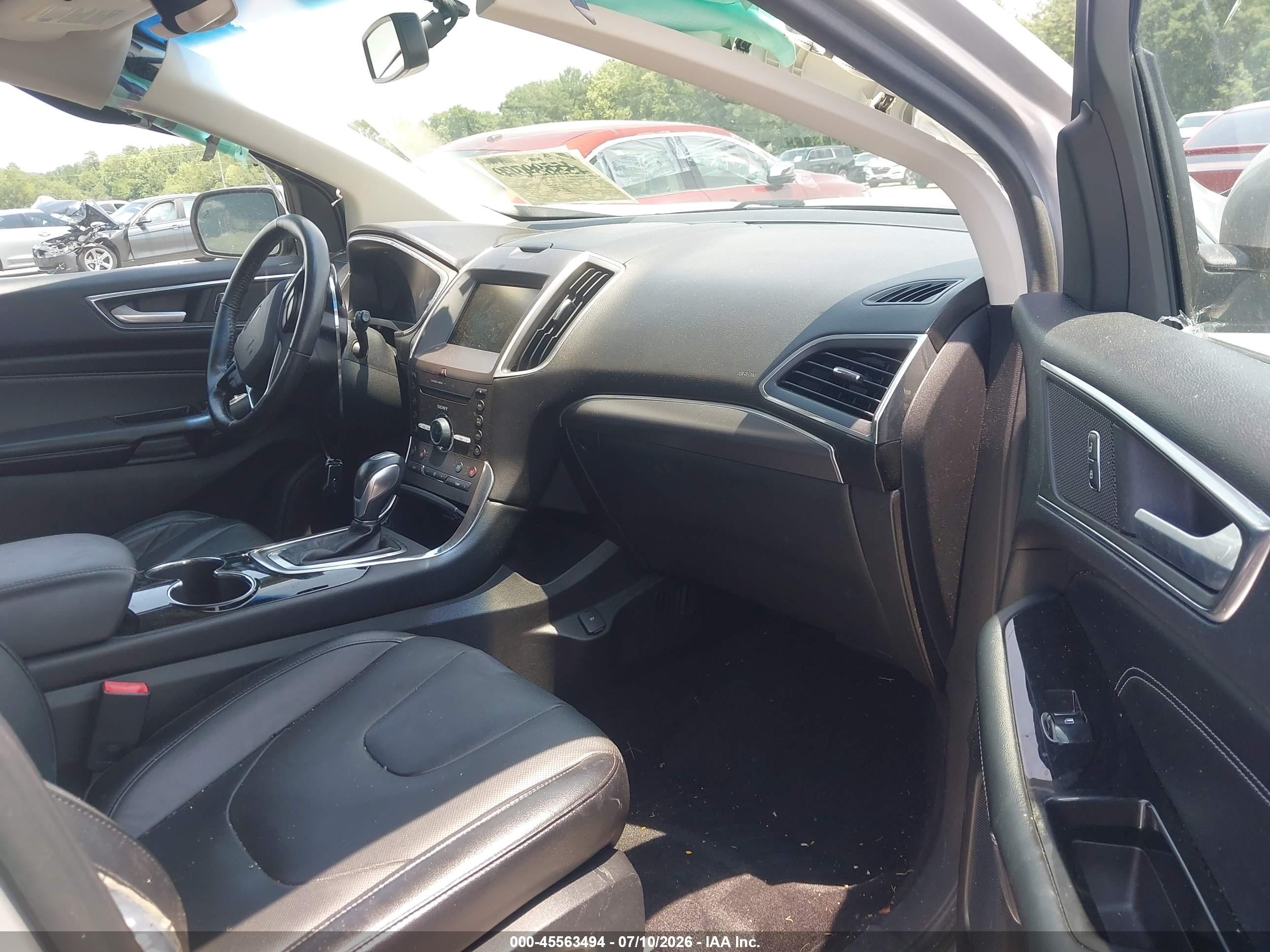 2015 Ford Edge Titanium Silver vin: 2FMTK3K8XFBC29011