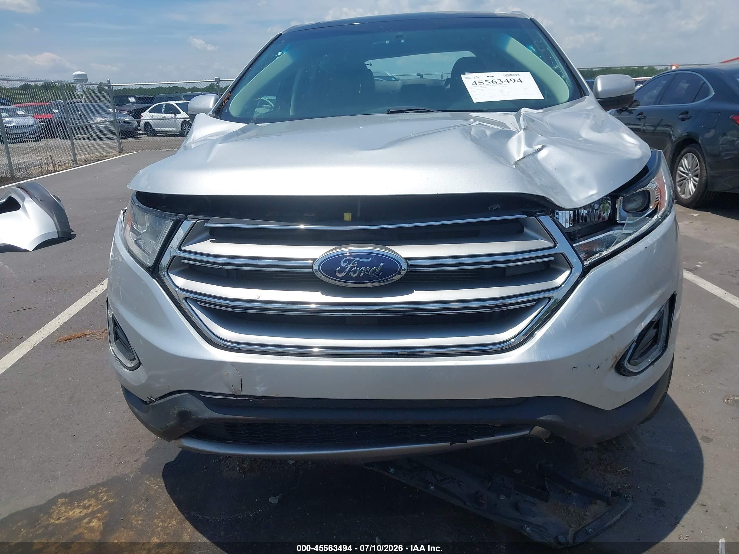 2015 Ford Edge Titanium Silver vin: 2FMTK3K8XFBC29011
