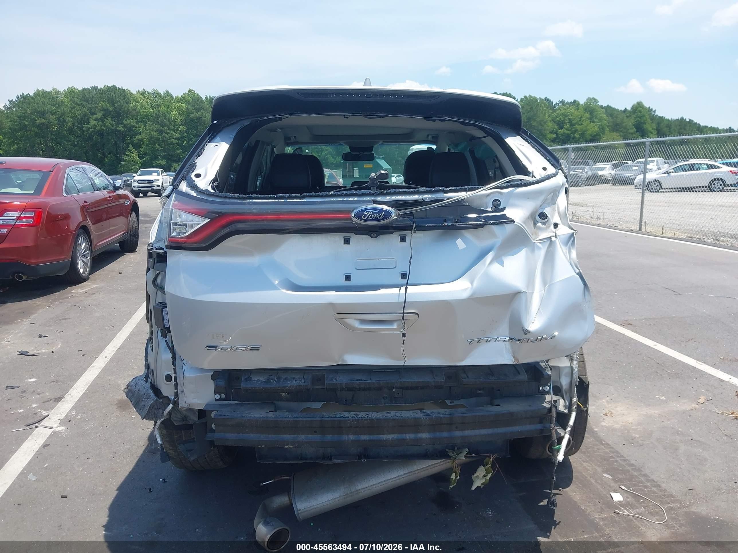 2015 Ford Edge Titanium Silver vin: 2FMTK3K8XFBC29011