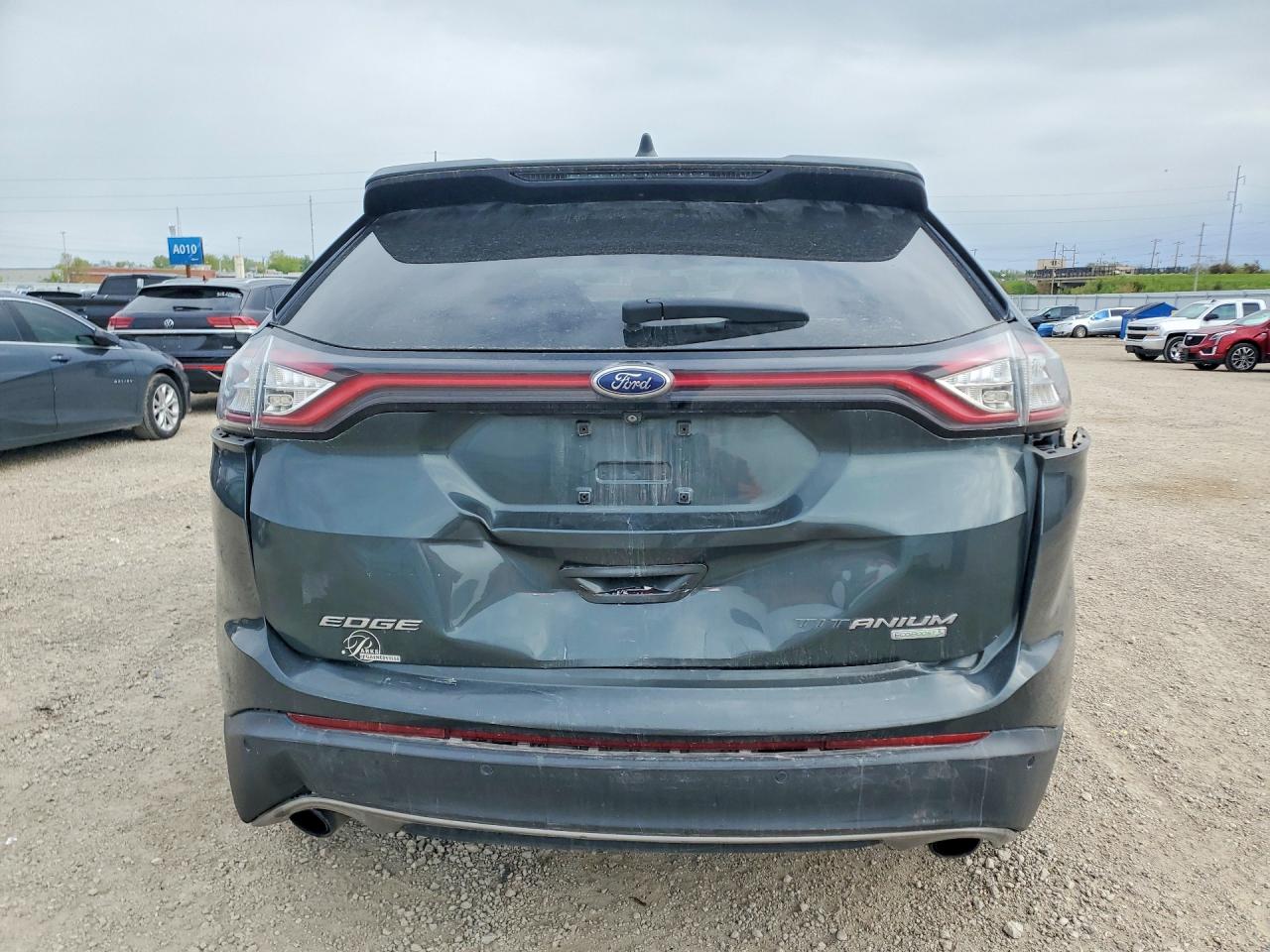 2015 Ford Edge Titanium Green vin: 2FMTK3K92FBB79679
