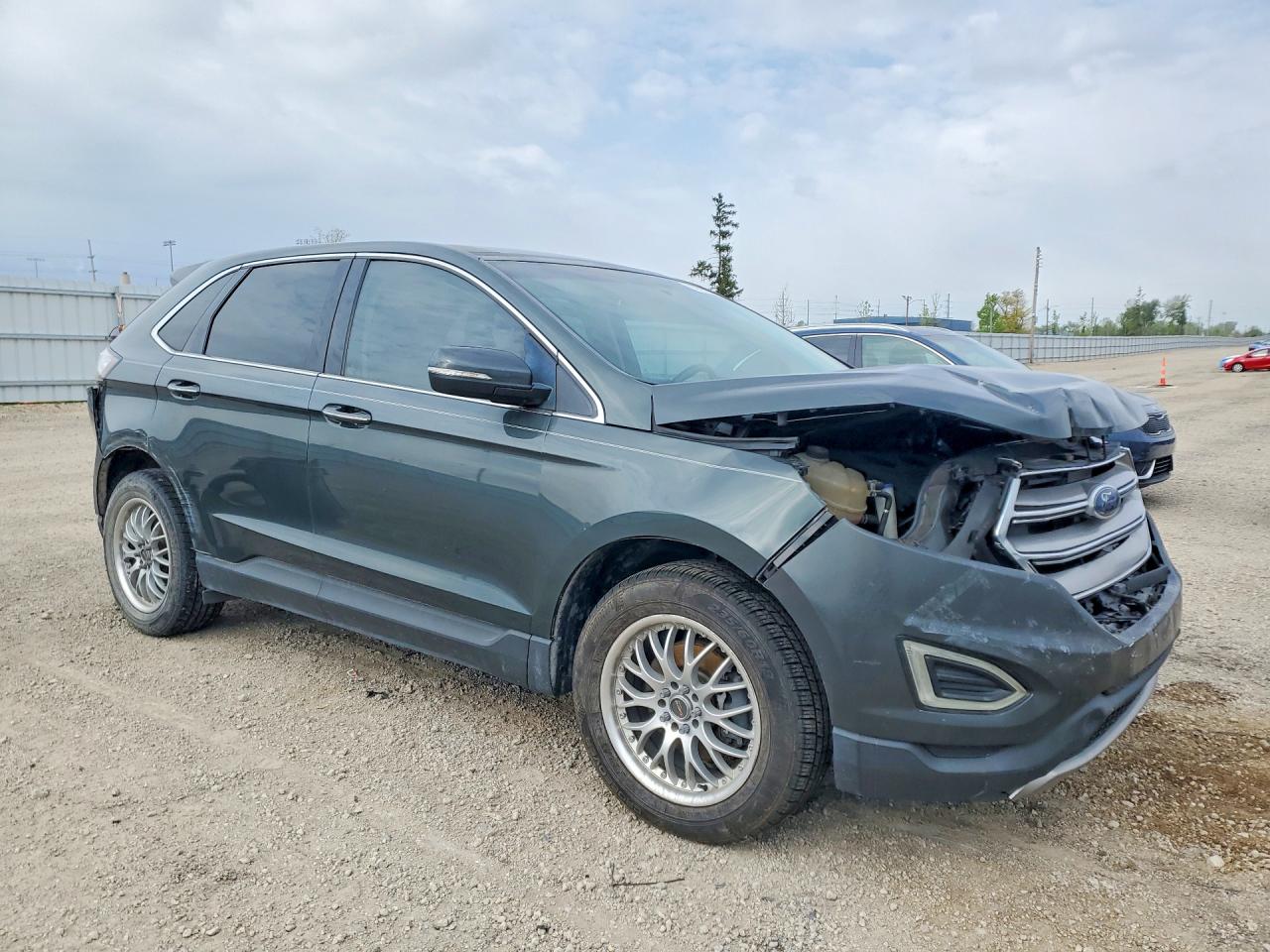 2015 Ford Edge Titanium Green vin: 2FMTK3K92FBB79679