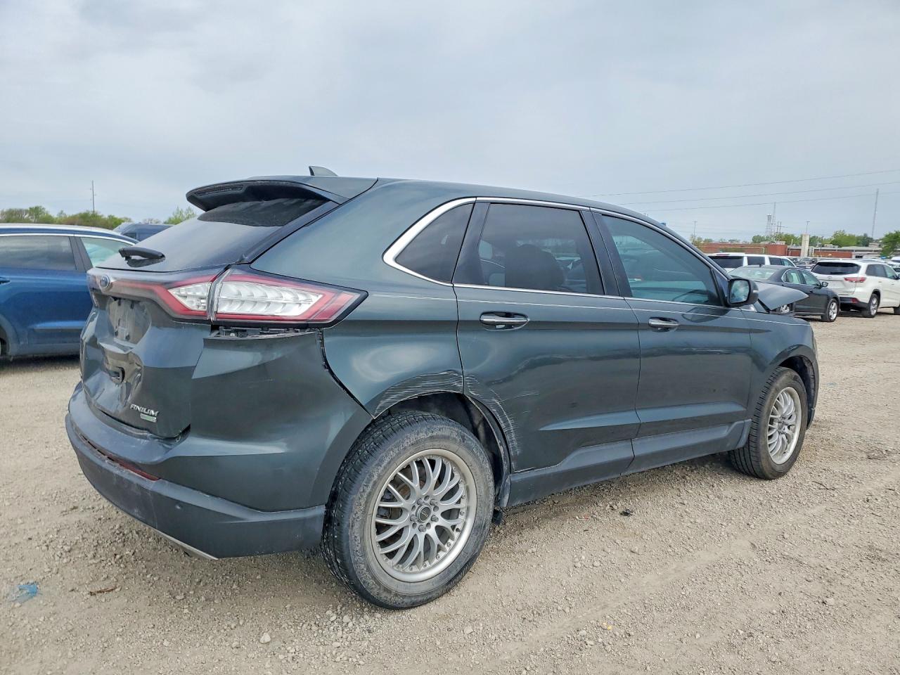 2015 Ford Edge Titanium Green vin: 2FMTK3K92FBB79679