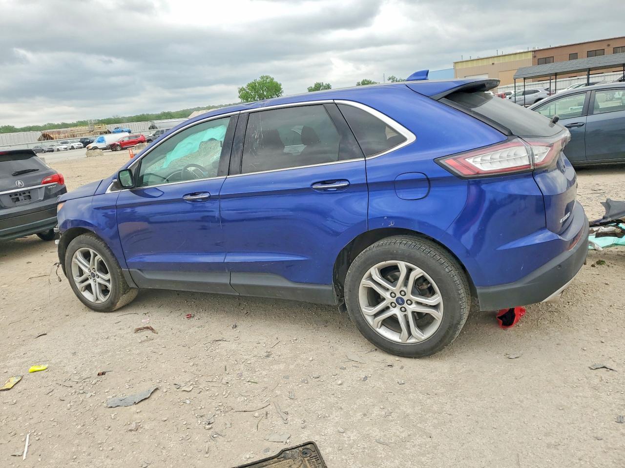 2015 Ford Edge Titanium Blue vin: 2FMTK3K93FBC03701