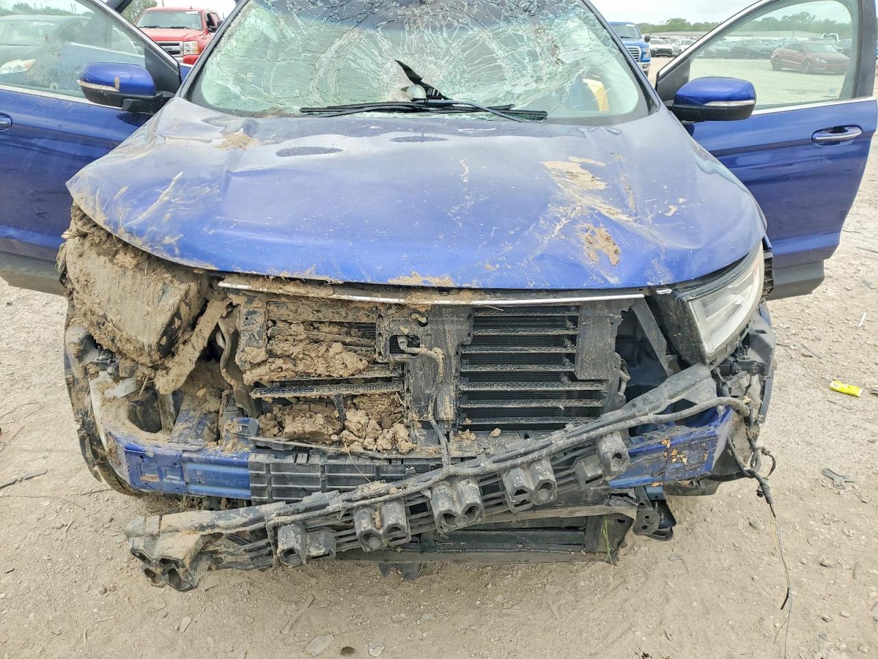 2015 Ford Edge Titanium Blue vin: 2FMTK3K93FBC03701
