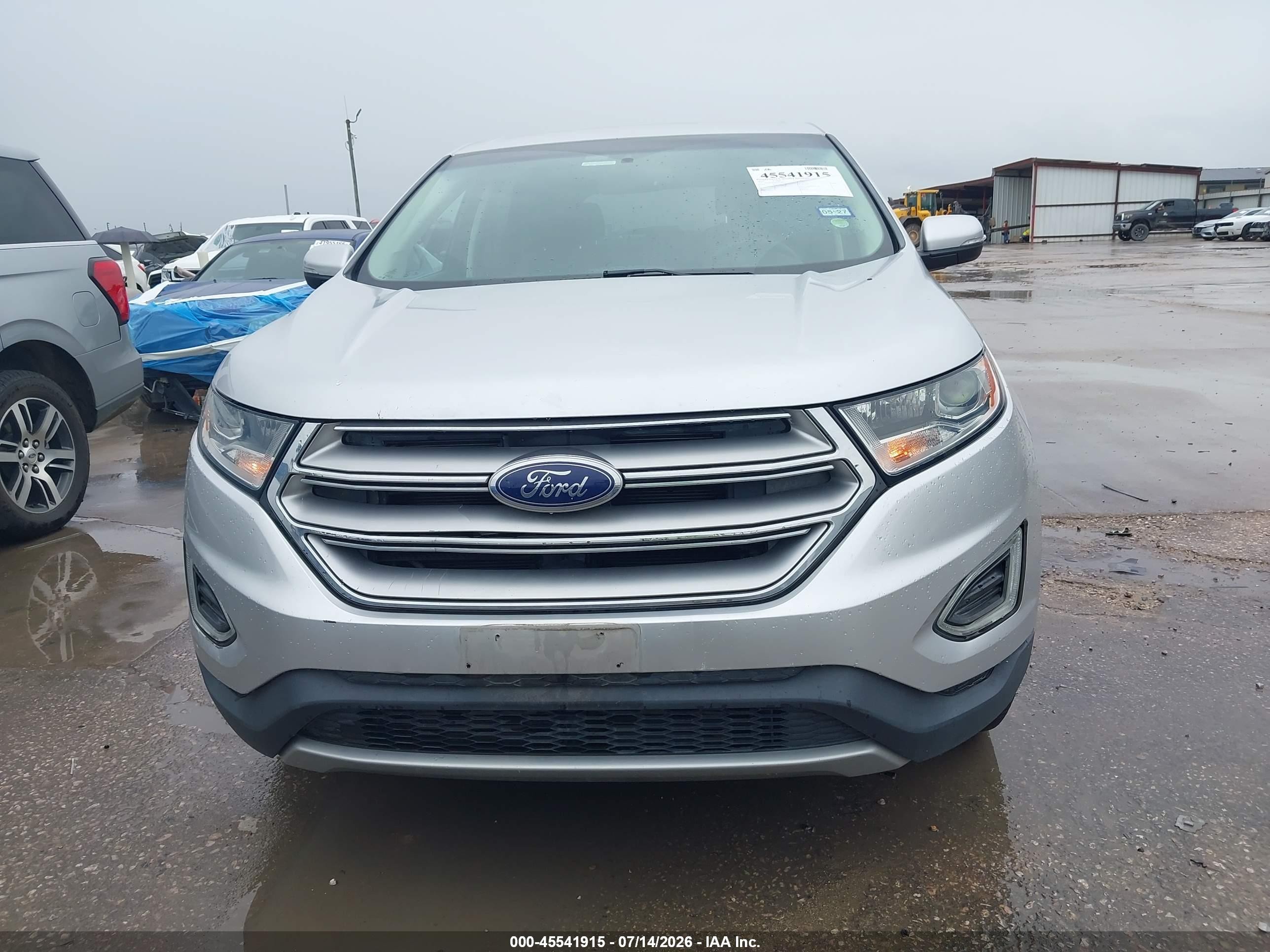 2015 Ford Edge Titanium Silver vin: 2FMTK3K94FBB31004