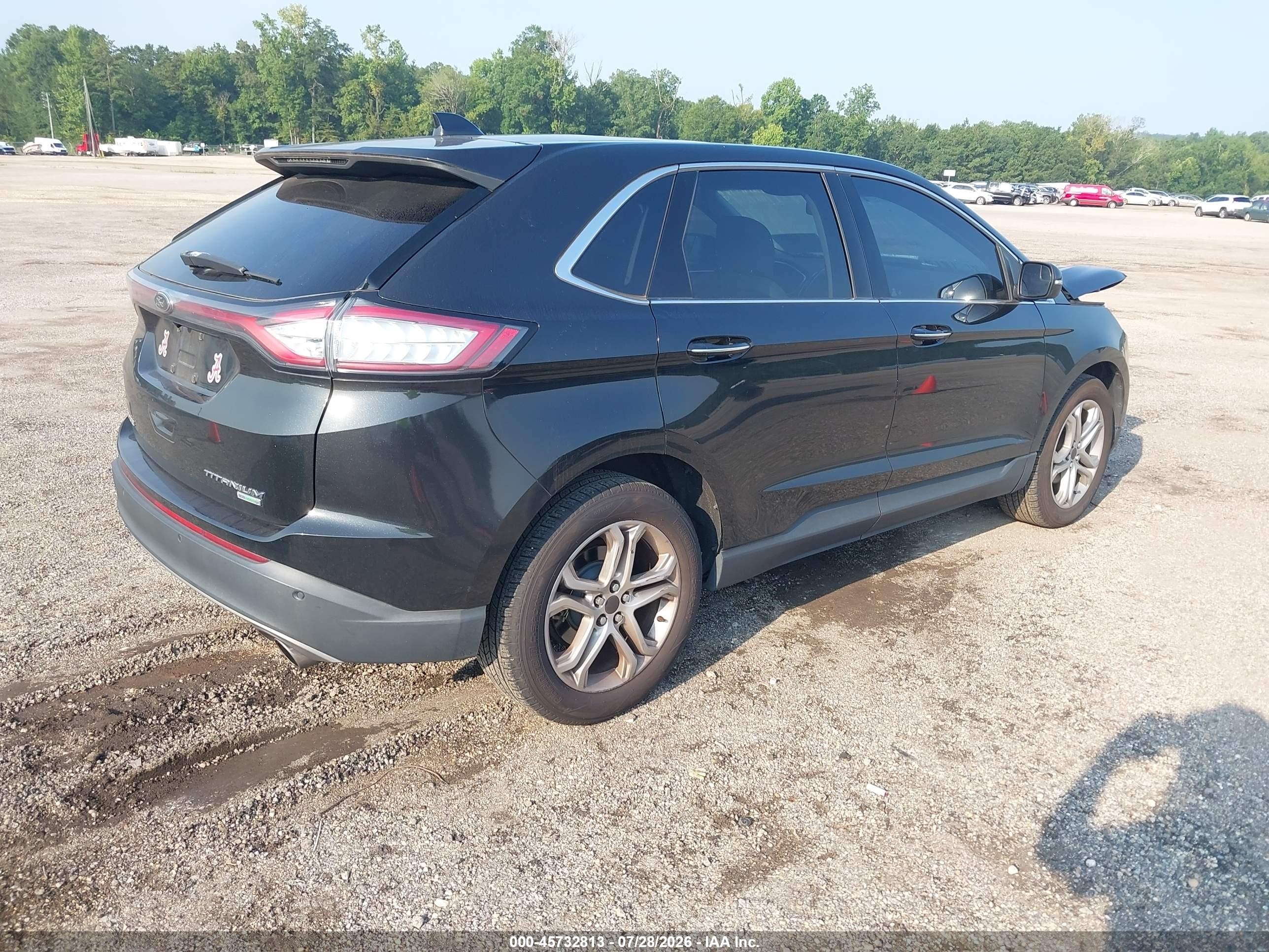 2015 Ford Edge Titanium Black vin: 2FMTK3K94FBB56078