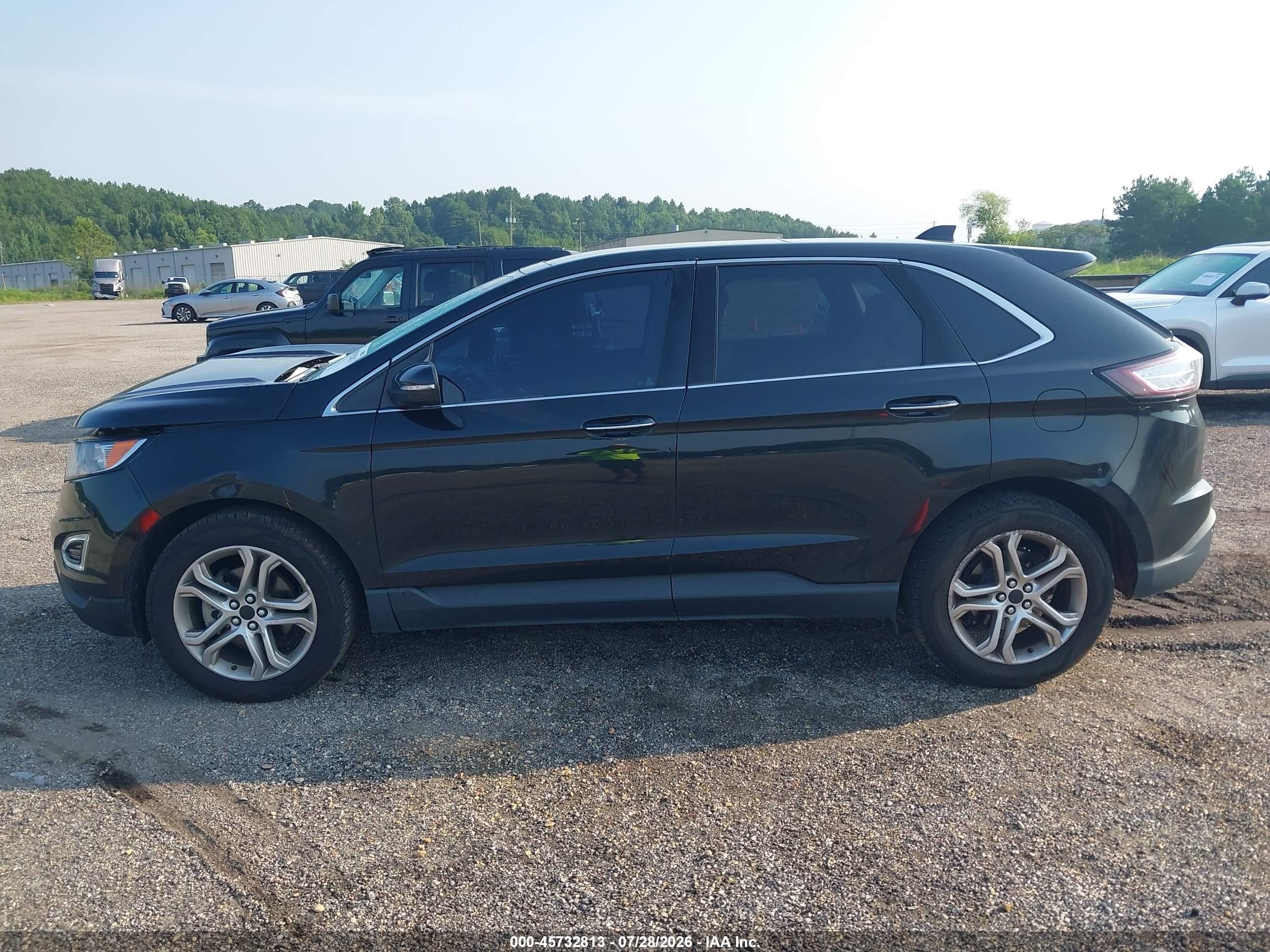 2015 Ford Edge Titanium Black vin: 2FMTK3K94FBB56078