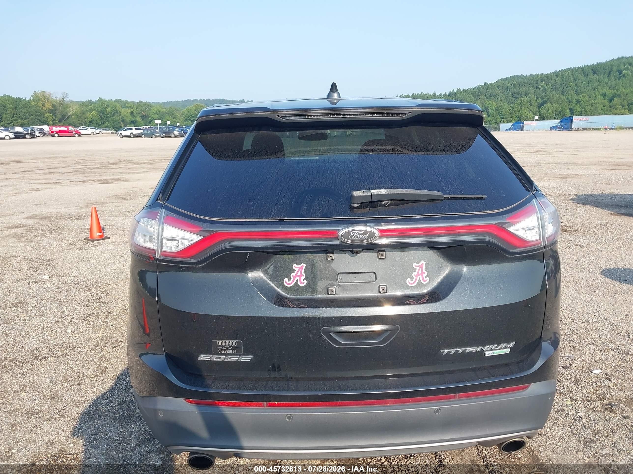 2015 Ford Edge Titanium Black vin: 2FMTK3K94FBB56078
