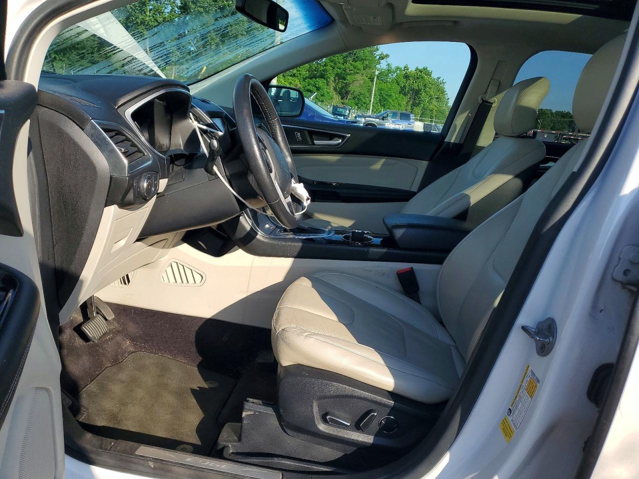 2015 Ford Edge Titanium White vin: 2FMTK3K94FBC08874