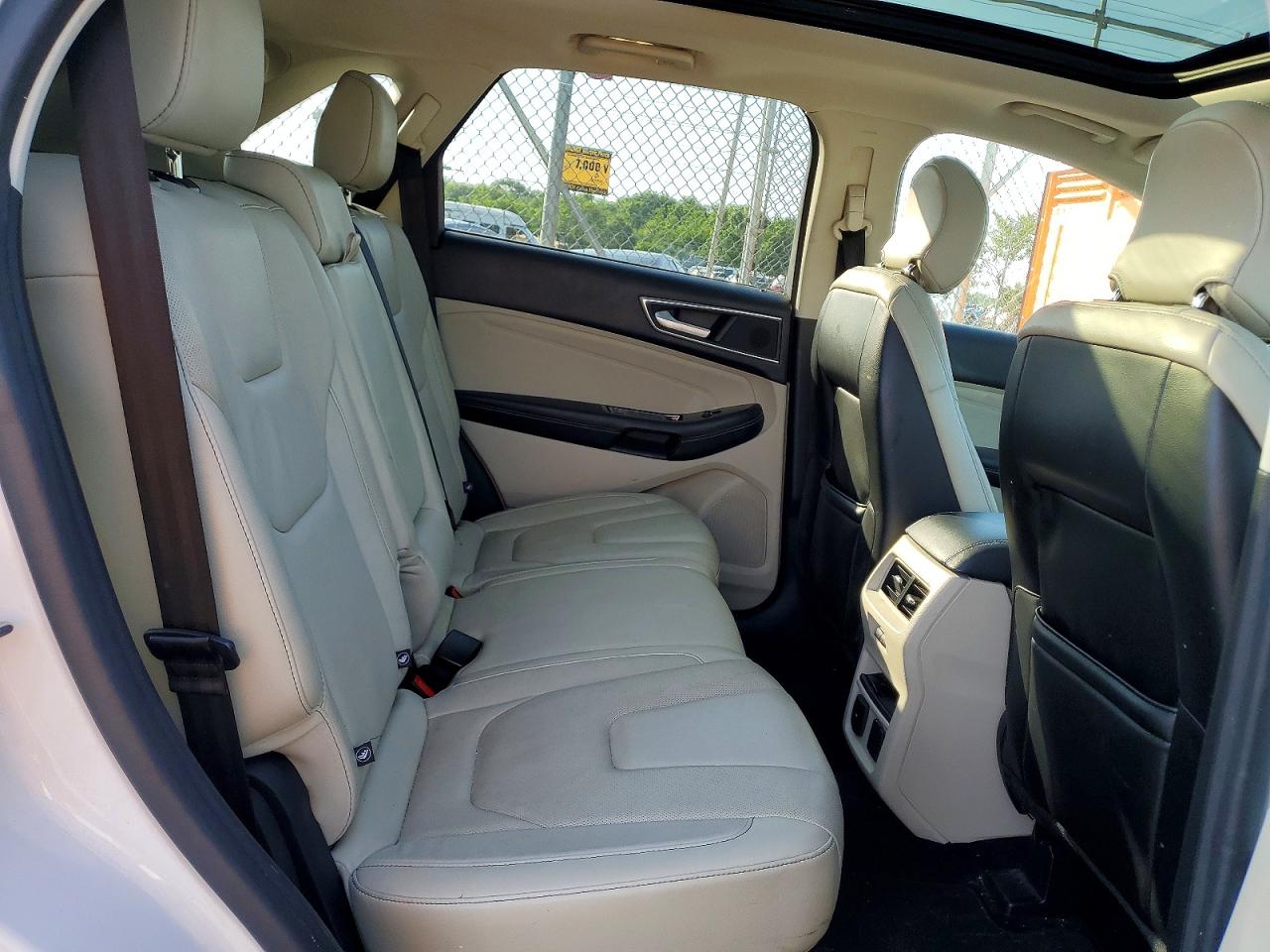 2015 Ford Edge Titanium White vin: 2FMTK3K94FBC08874