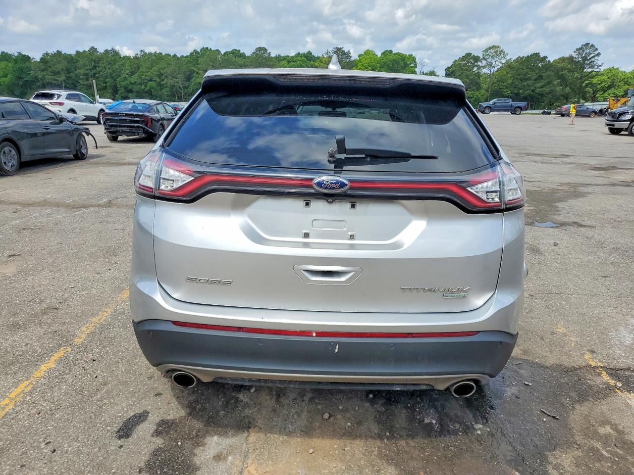 2015 Ford Edge Titanium Silver vin: 2FMTK3K95FBC37302