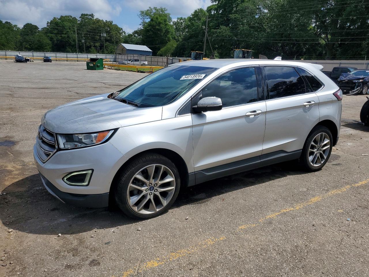 2015 Ford Edge Titanium Silver vin: 2FMTK3K95FBC37302
