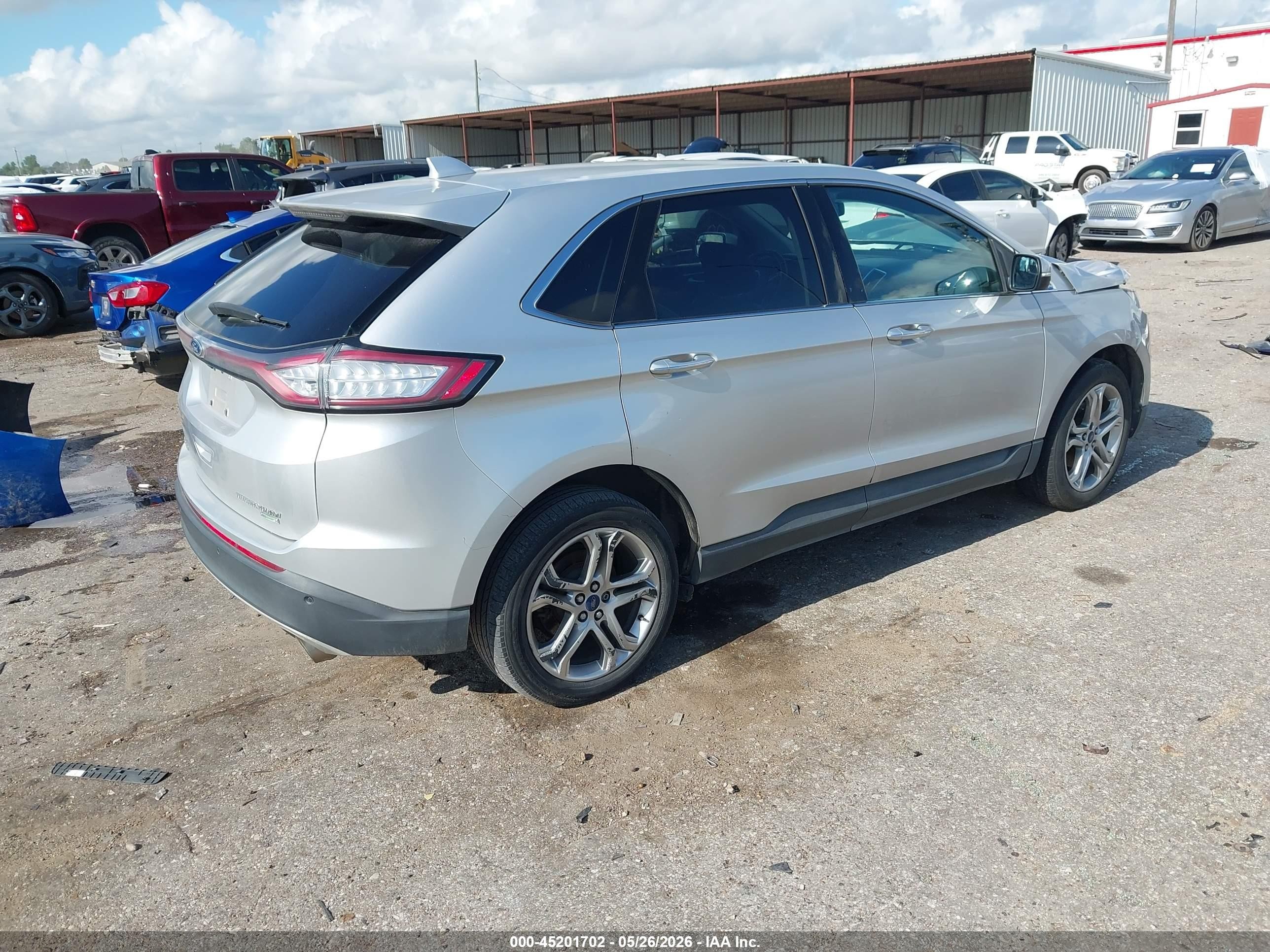 2015 Ford Edge Titanium Silver vin: 2FMTK3K96FBB06864