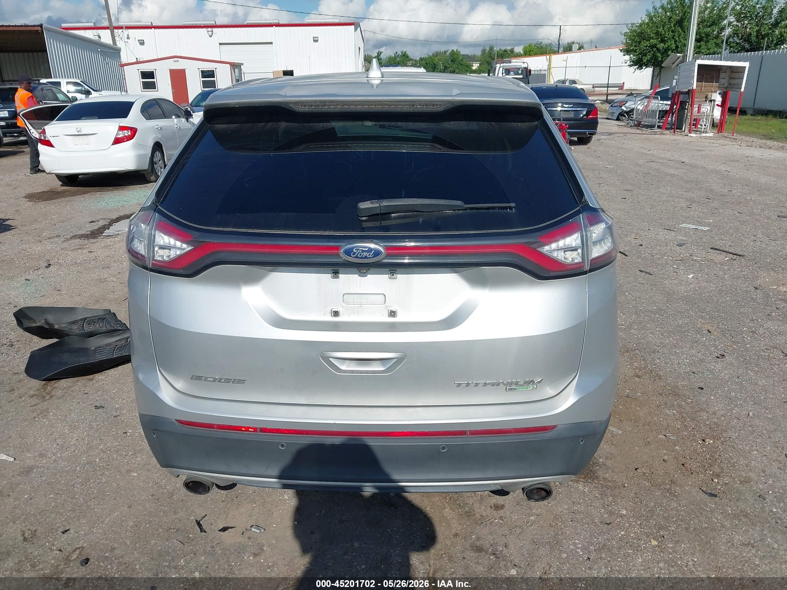 2015 Ford Edge Titanium Silver vin: 2FMTK3K96FBB06864