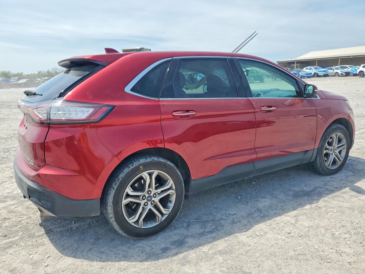 2015 Ford Edge Titanium Красный vin: 2FMTK3K96FBB47110