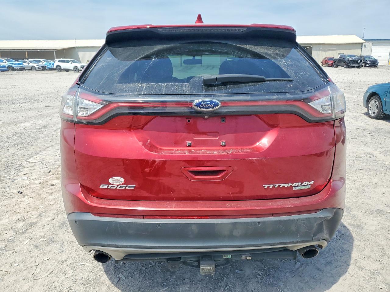 2015 Ford Edge Titanium Красный vin: 2FMTK3K96FBB47110