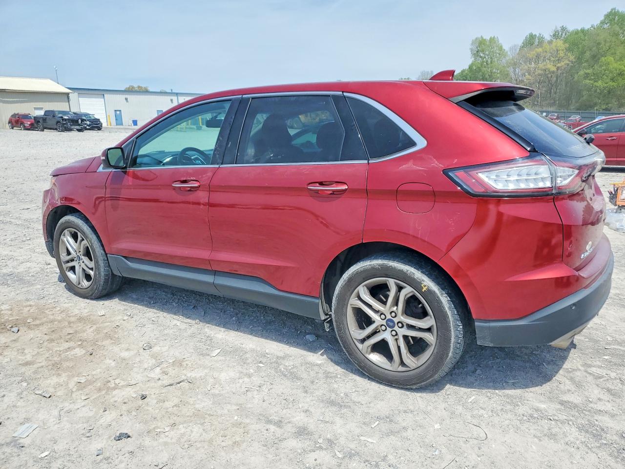 2015 Ford Edge Titanium Красный vin: 2FMTK3K96FBB47110