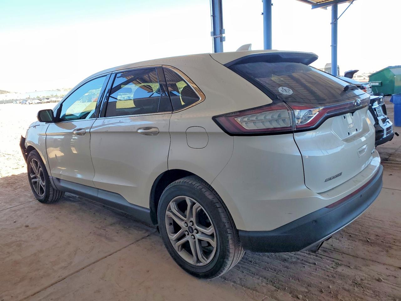 2015 Ford Edge Titanium White vin: 2FMTK3K96FBB92354
