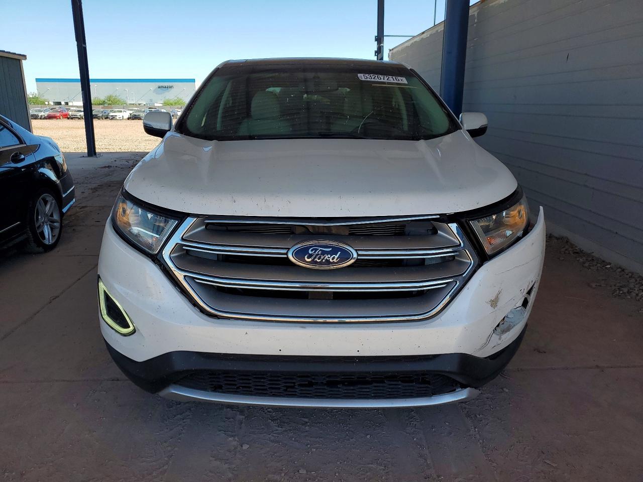 2015 Ford Edge Titanium White vin: 2FMTK3K96FBB92354