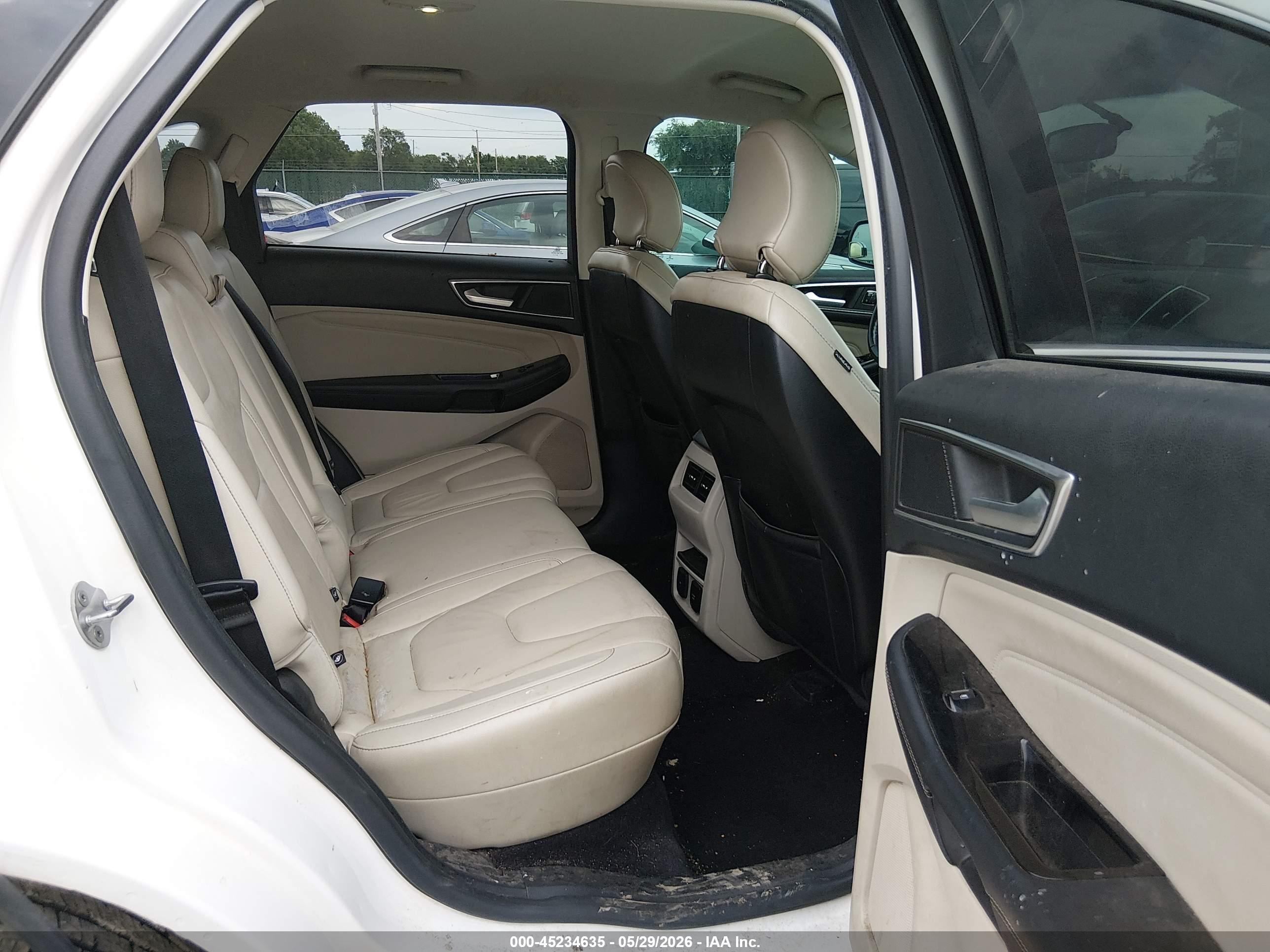 2015 Ford Edge Titanium White vin: 2FMTK3K96FBC05717