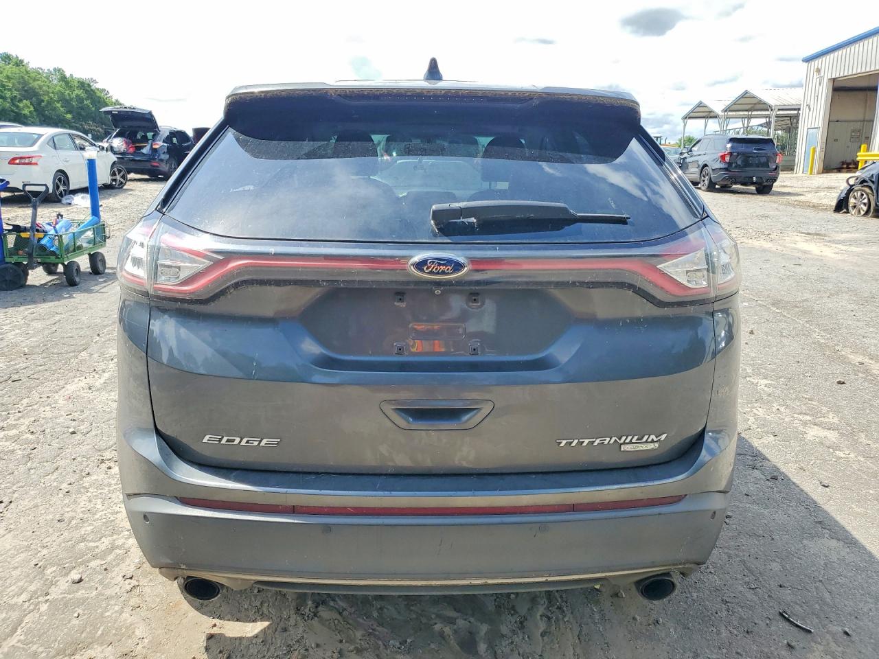 2015 Ford Edge Titanium Серый vin: 2FMTK3K97FBB16657