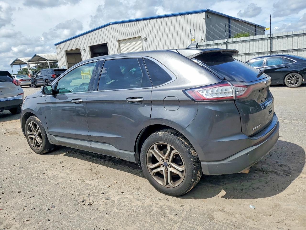 2015 Ford Edge Titanium Серый vin: 2FMTK3K97FBB16657