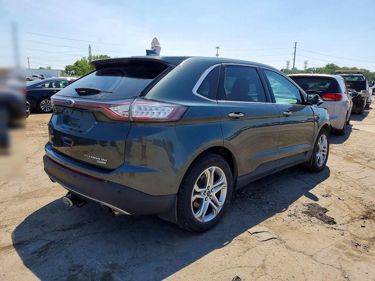 2015 Ford Edge Titanium Gray vin: 2FMTK3K97FBC06617