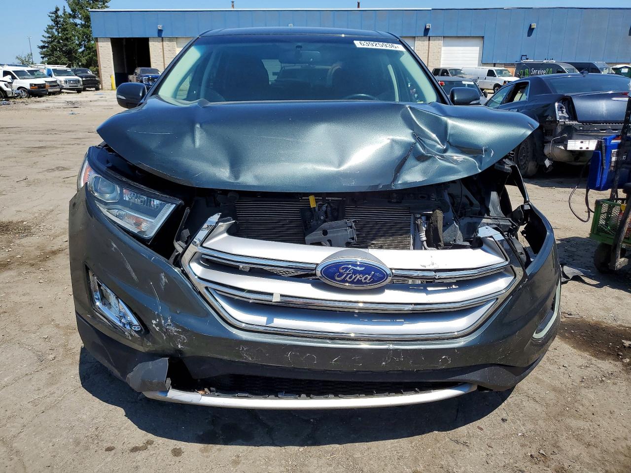 2015 Ford Edge Titanium Gray vin: 2FMTK3K97FBC06617