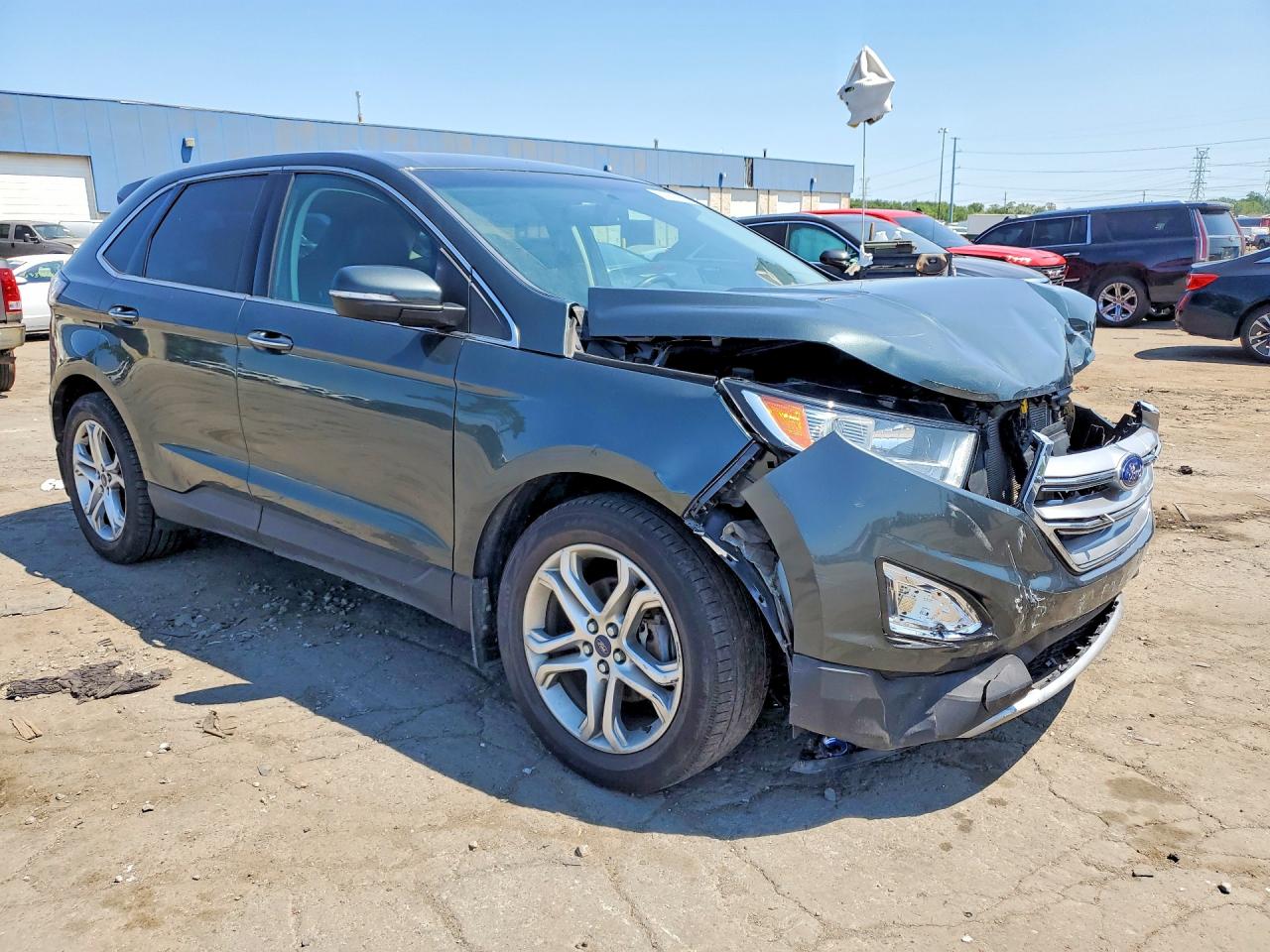 2015 Ford Edge Titanium Gray vin: 2FMTK3K97FBC06617