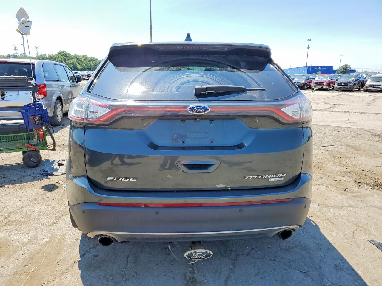 2015 Ford Edge Titanium Gray vin: 2FMTK3K97FBC06617