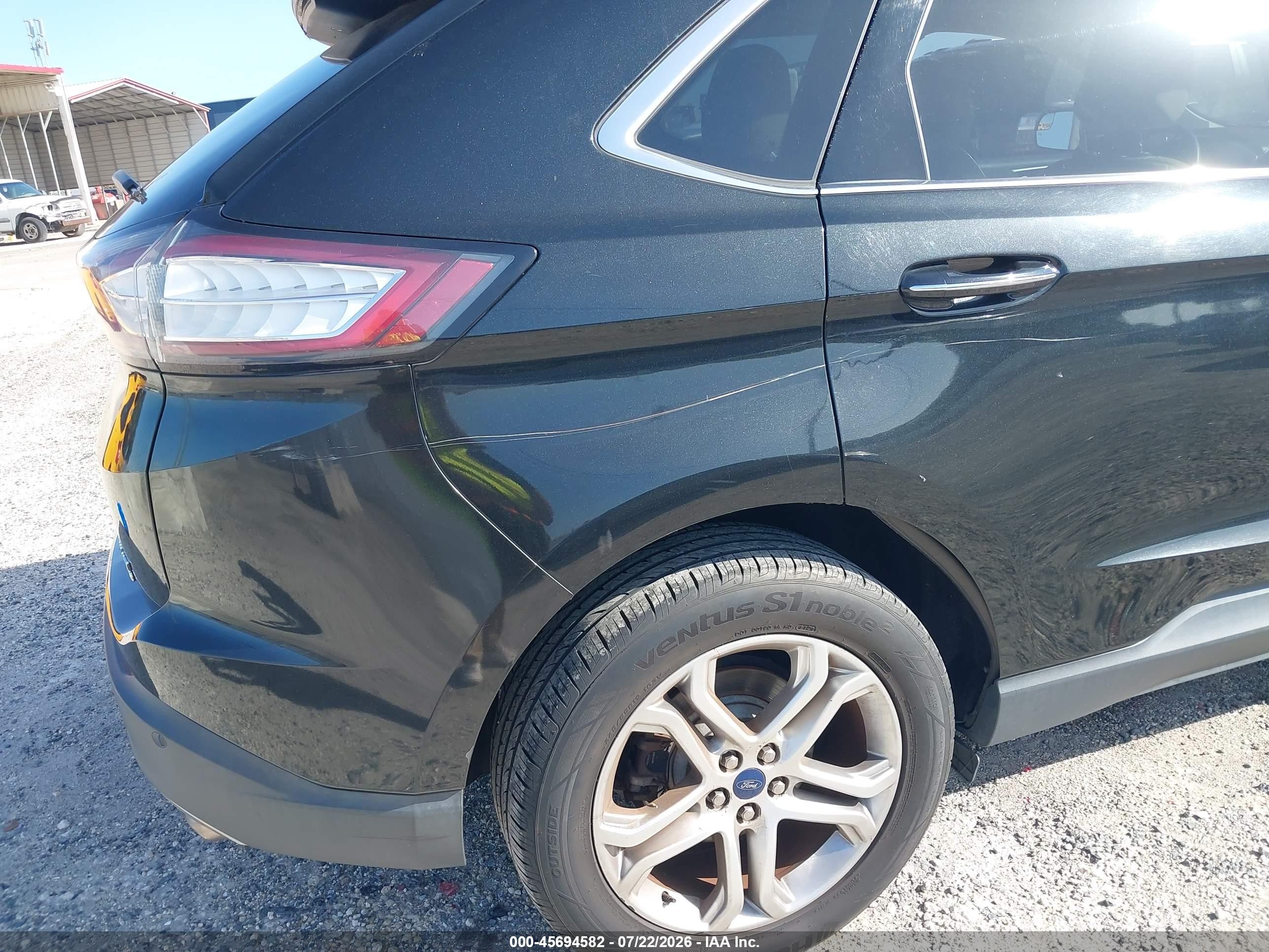 2015 Ford Edge Titanium Black vin: 2FMTK3K98FBB56357
