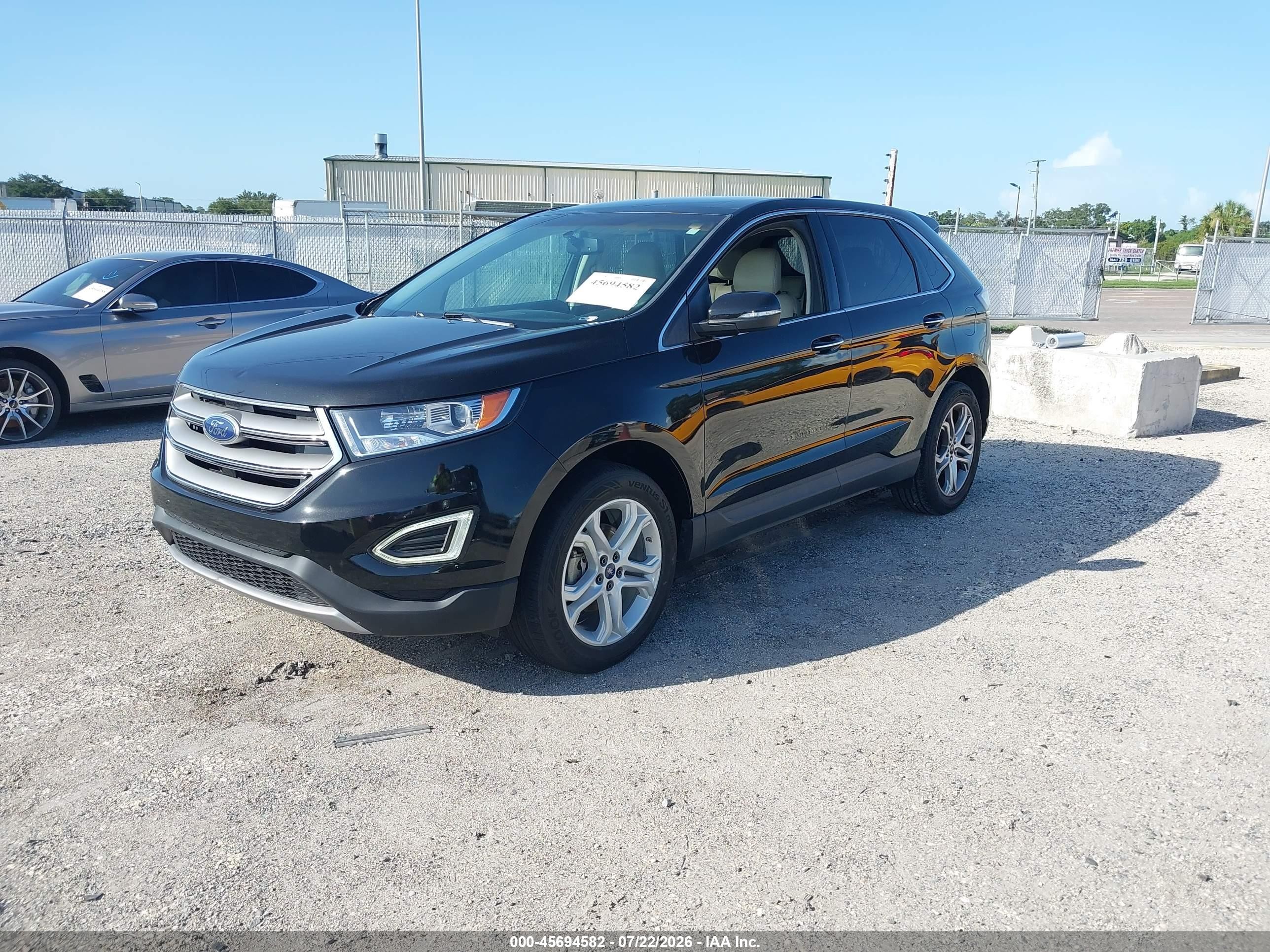 2015 Ford Edge Titanium Black vin: 2FMTK3K98FBB56357