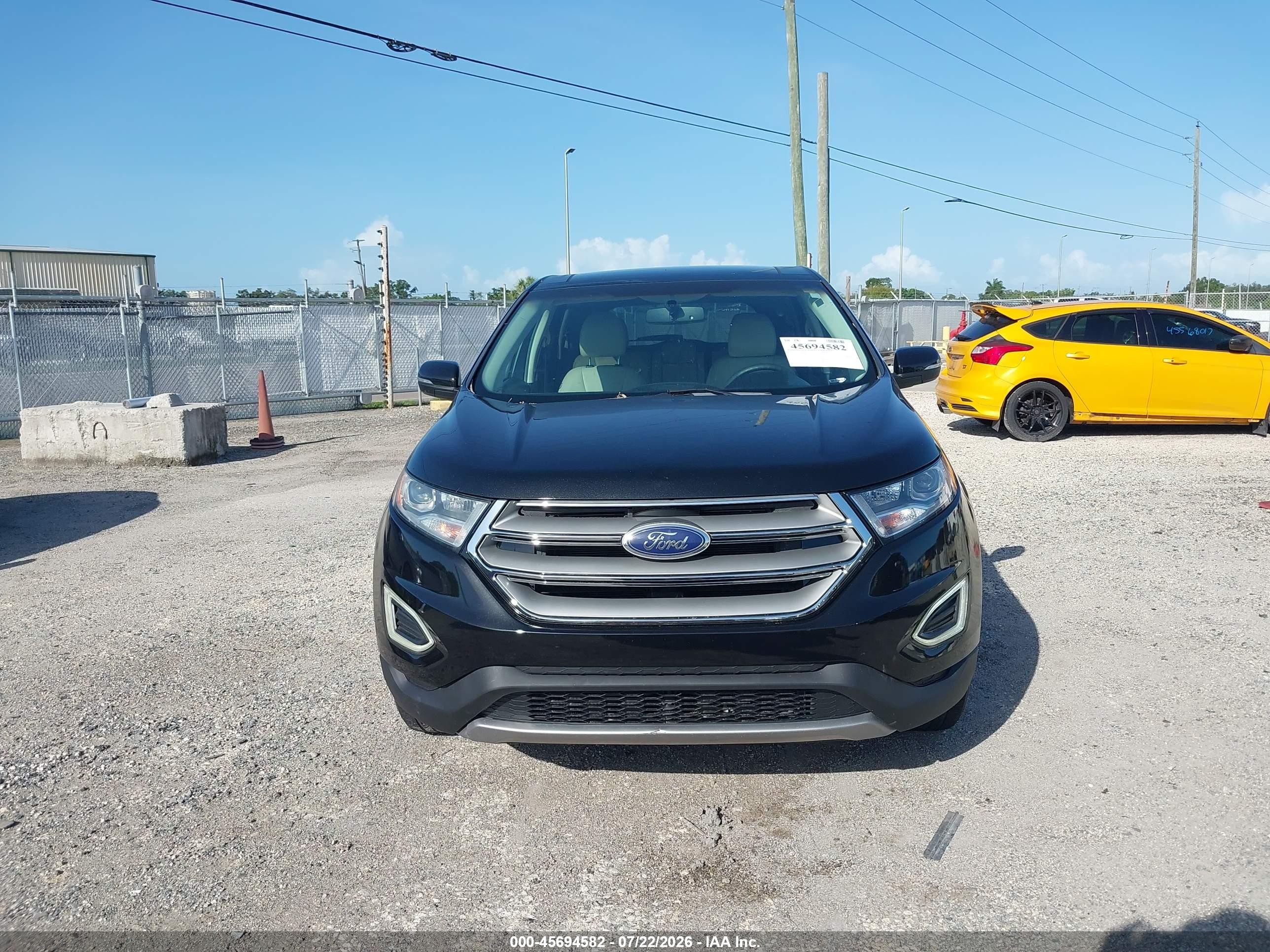 2015 Ford Edge Titanium Black vin: 2FMTK3K98FBB56357