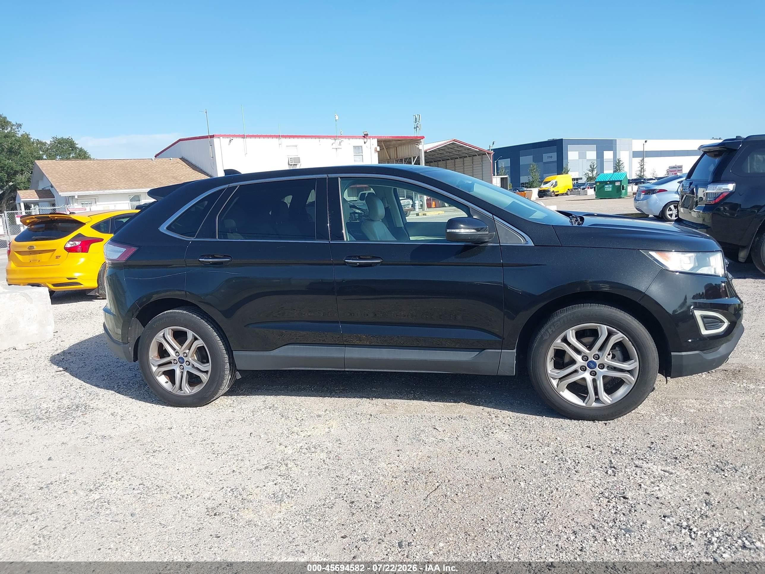 2015 Ford Edge Titanium Black vin: 2FMTK3K98FBB56357