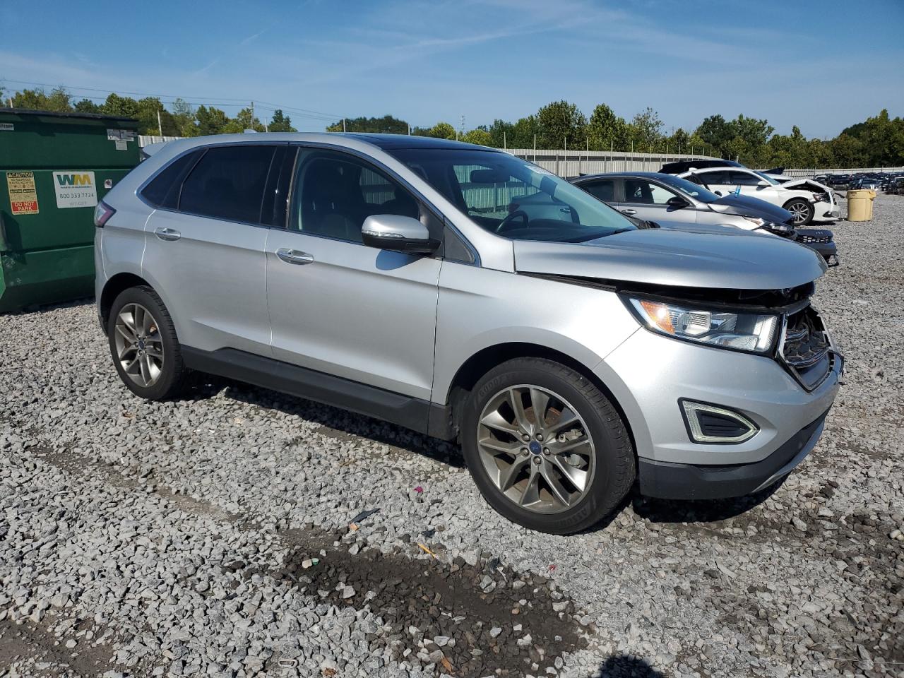 2015 Ford Edge Titanium Silver vin: 2FMTK3K99FBB04512