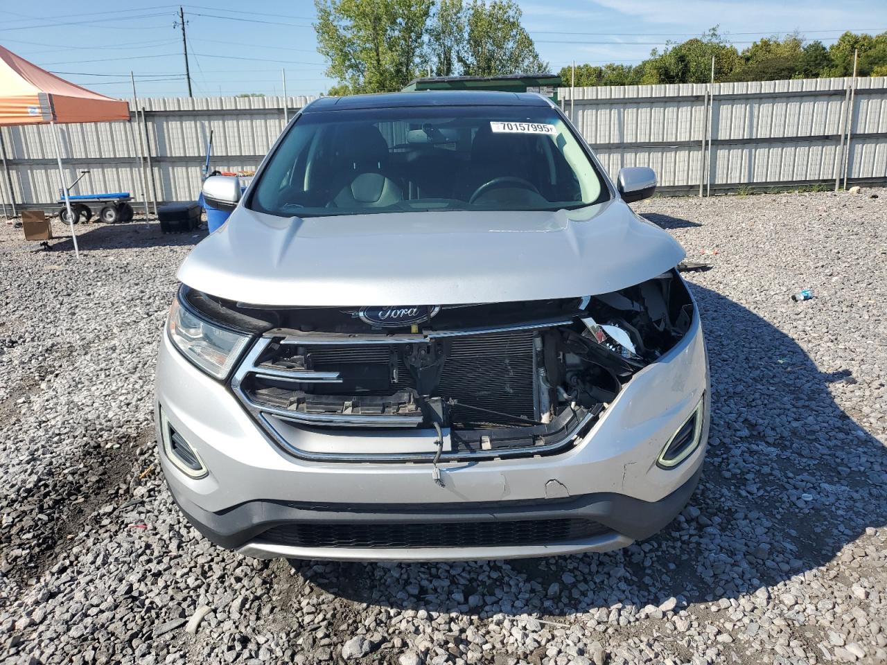 2015 Ford Edge Titanium Silver vin: 2FMTK3K99FBB04512