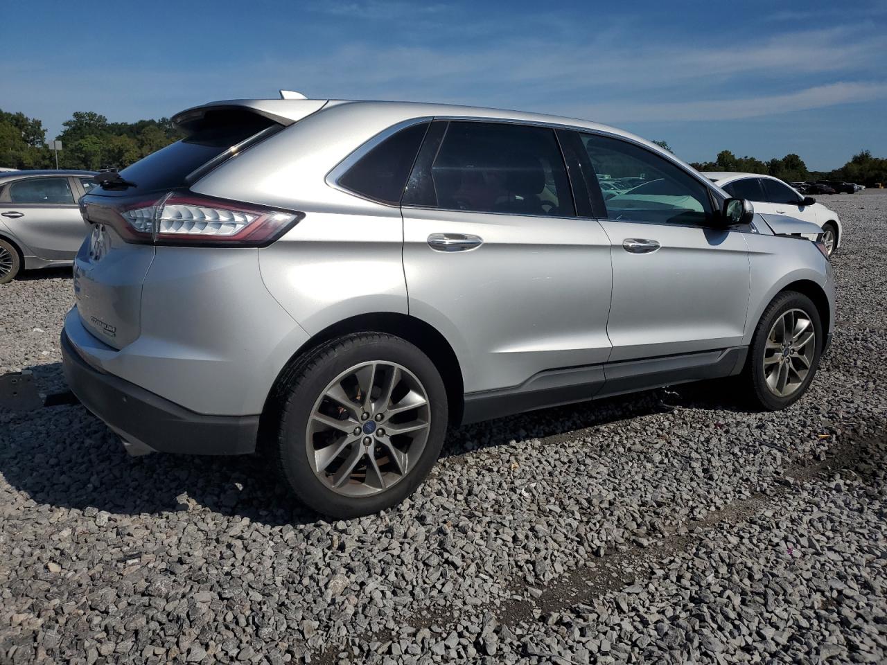 2015 Ford Edge Titanium Silver vin: 2FMTK3K99FBB04512