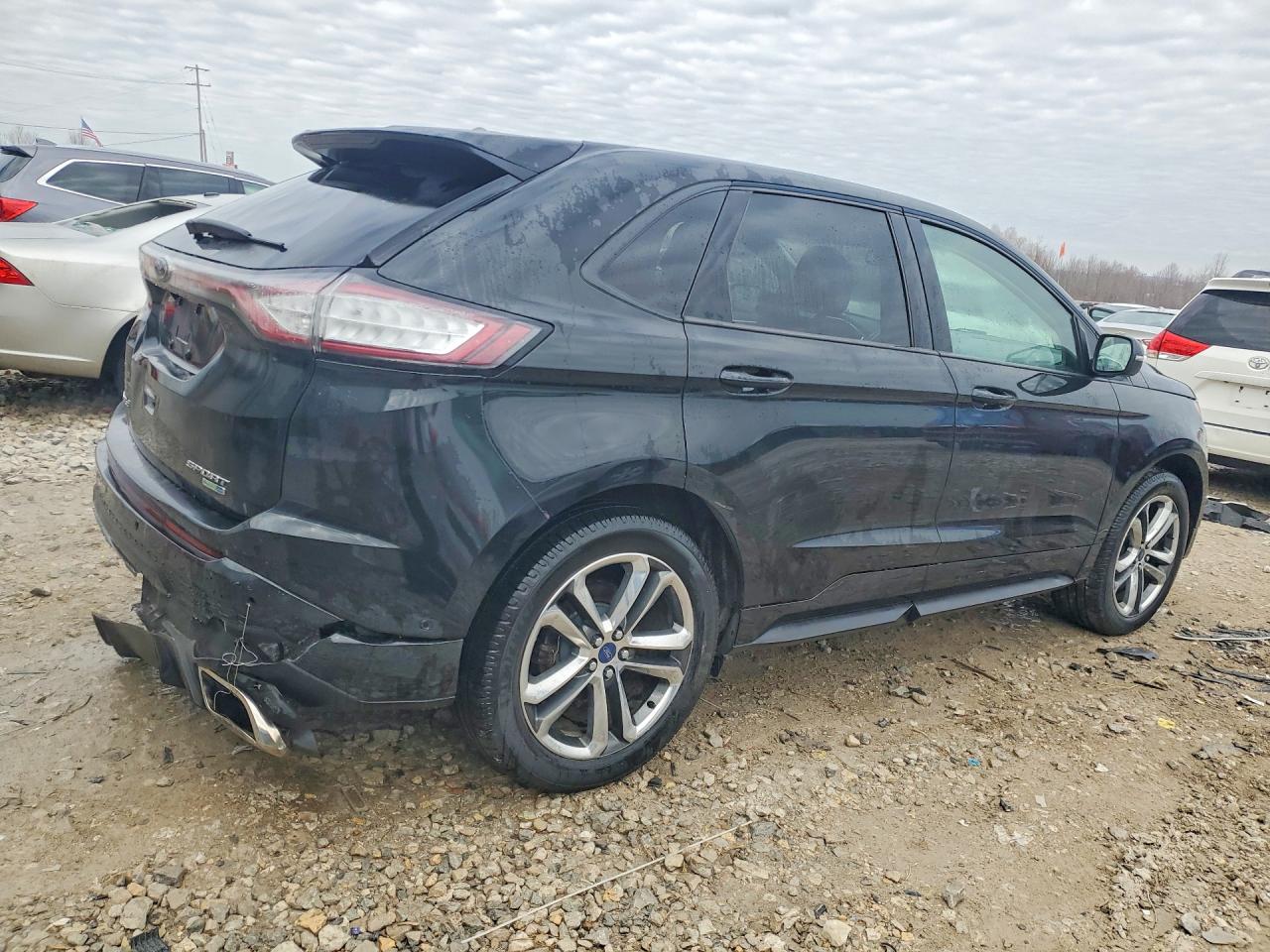 2015 Ford Edge Sport Black vin: 2FMTK4AP0FBB59971